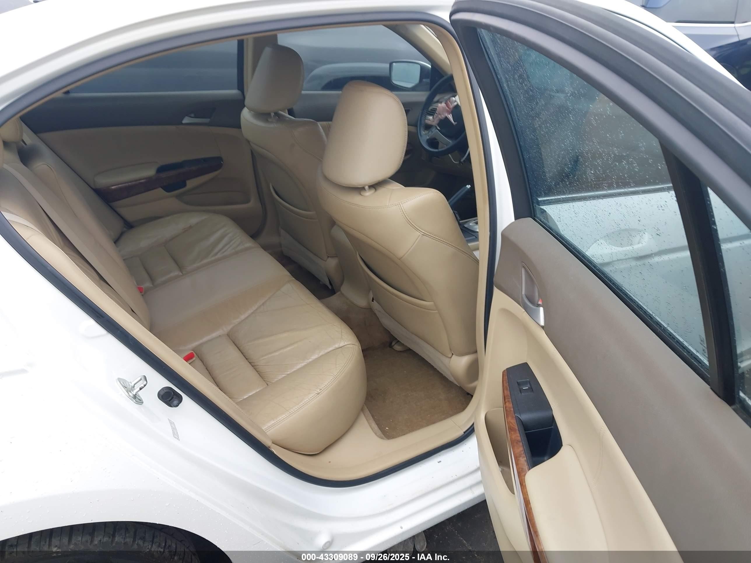2009 Honda Accord 2.4 Ex-l White vin: 1HGCP26889A113995