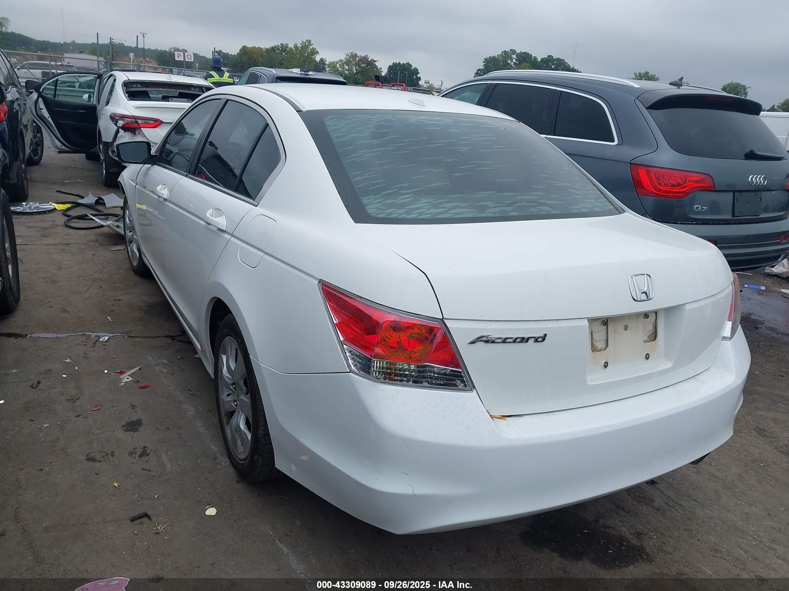 2009 Honda Accord 2.4 Ex-l White vin: 1HGCP26889A113995