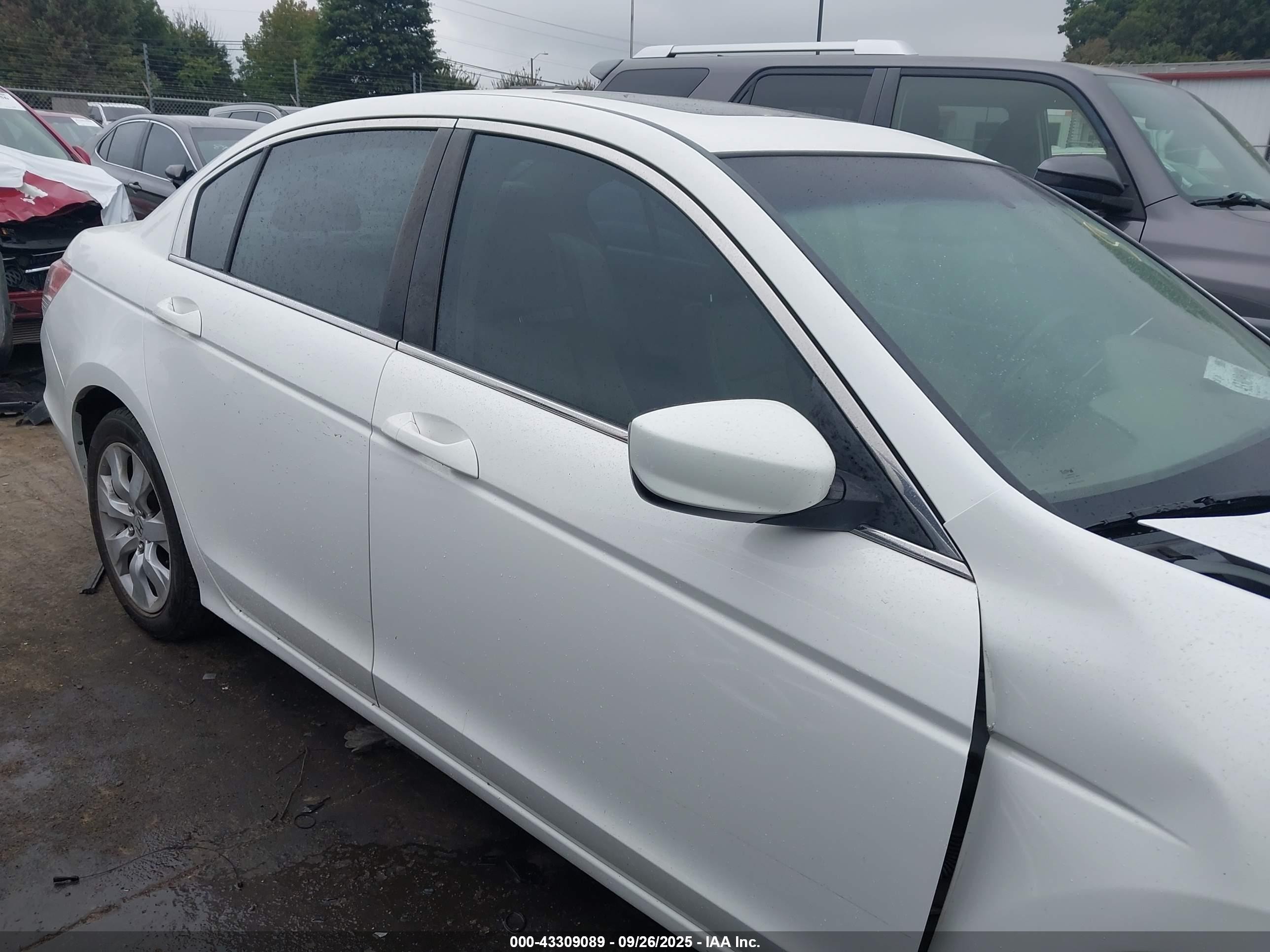 2009 Honda Accord 2.4 Ex-l White vin: 1HGCP26889A113995