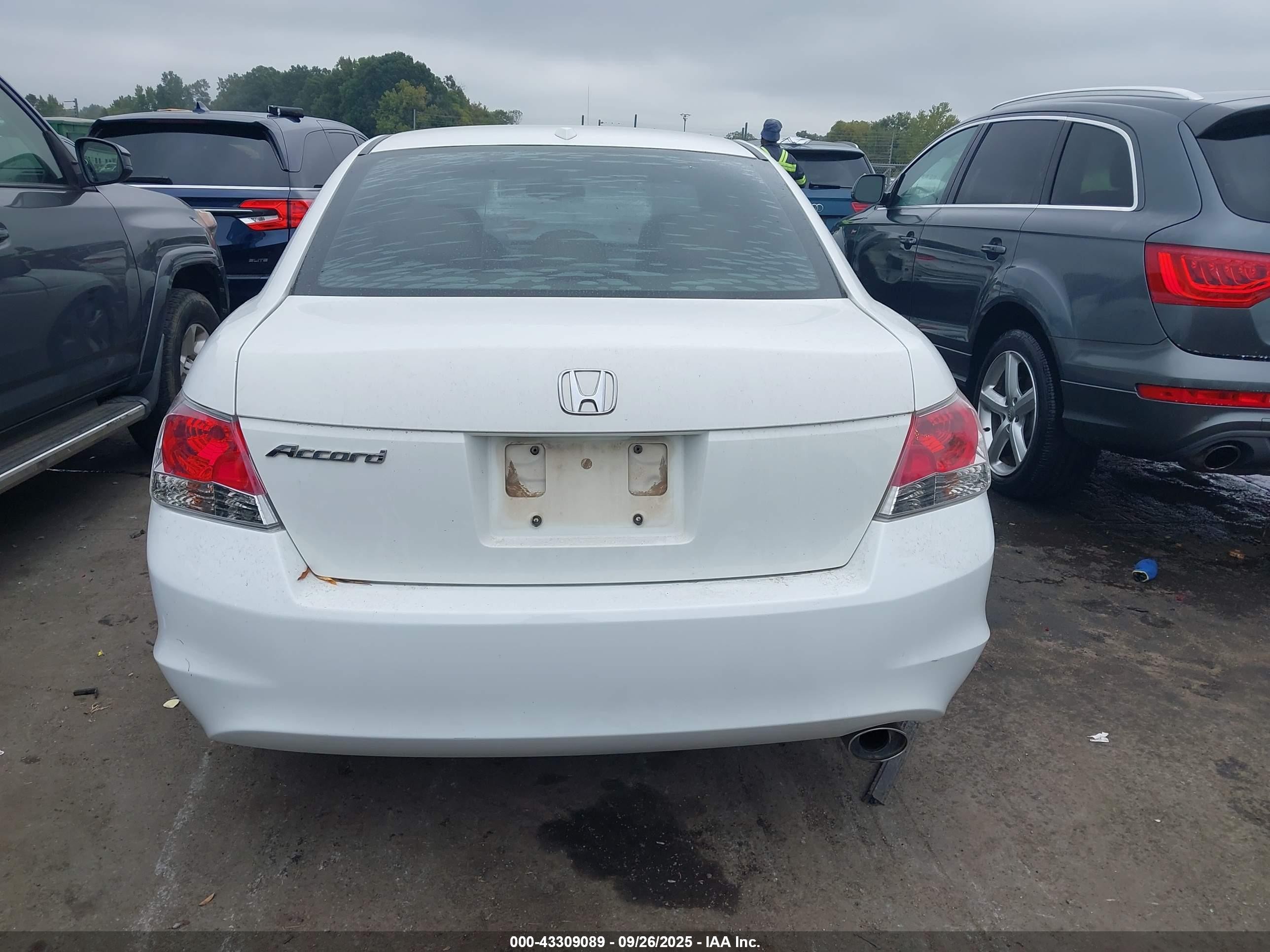 2009 Honda Accord 2.4 Ex-l White vin: 1HGCP26889A113995