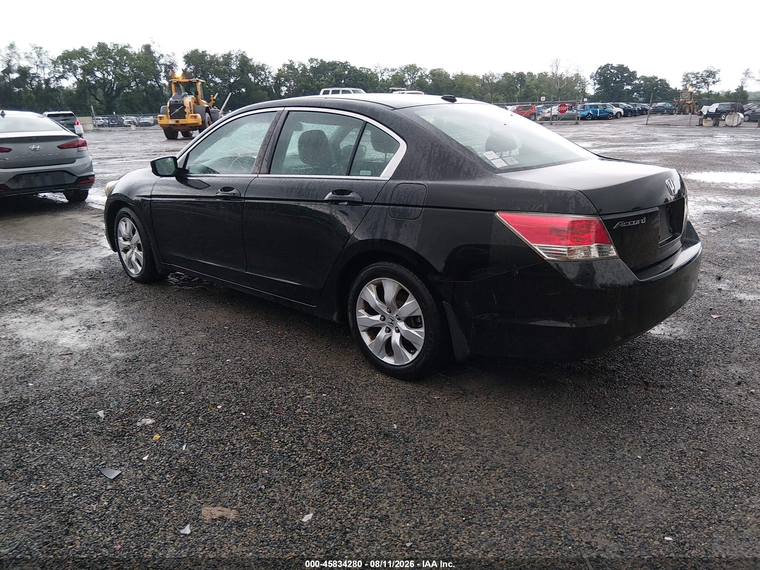 2009 Honda Accord 2.4 Ex-l Black vin: 1HGCP26889A122776