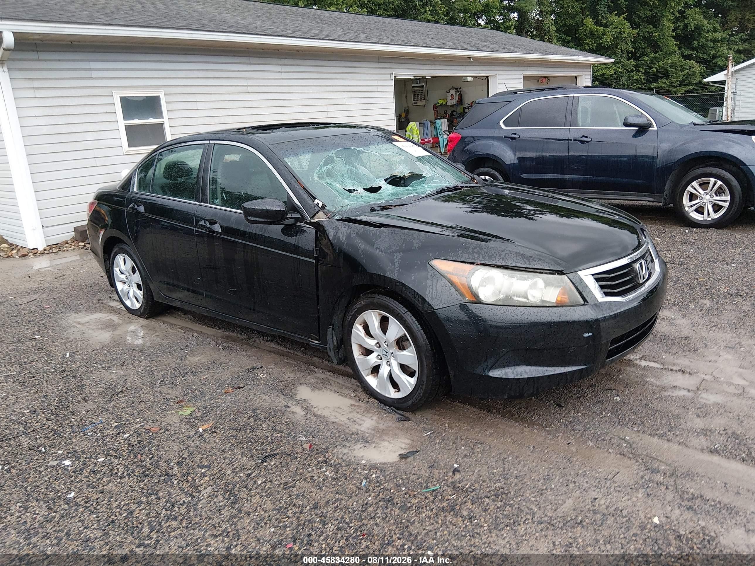 2009 Honda Accord 2.4 Ex-l Black vin: 1HGCP26889A122776