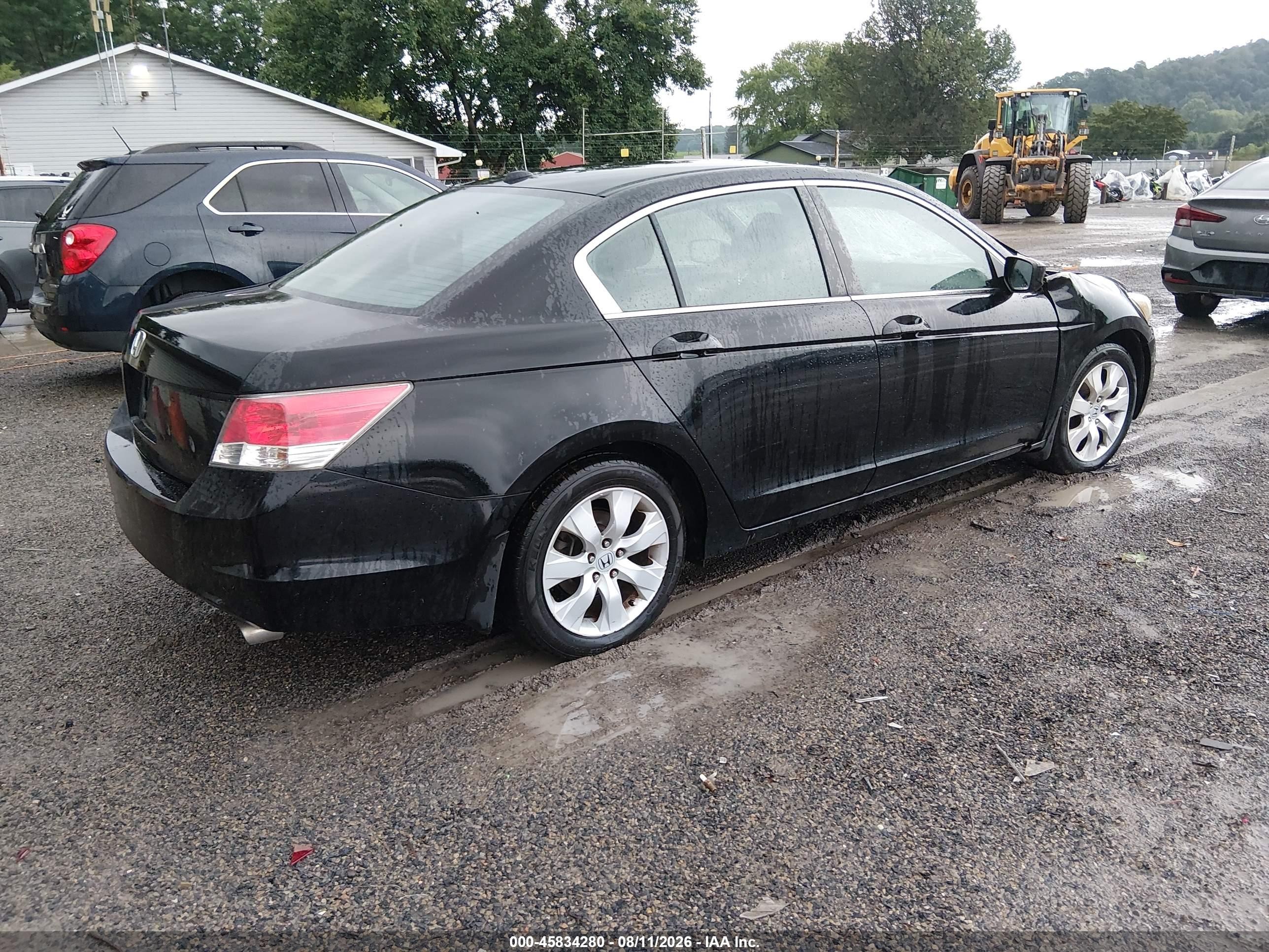 2009 Honda Accord 2.4 Ex-l Black vin: 1HGCP26889A122776