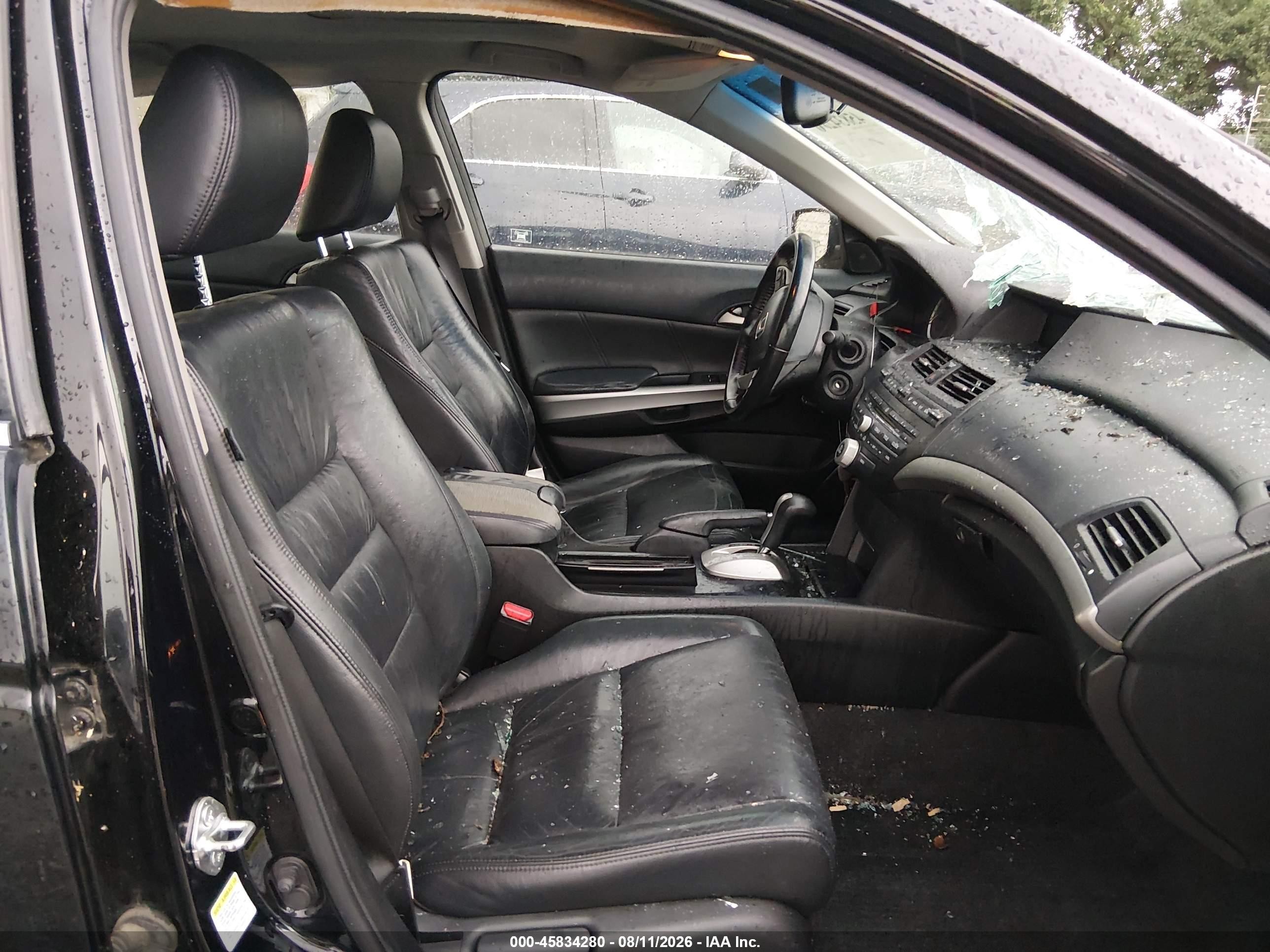 2009 Honda Accord 2.4 Ex-l Black vin: 1HGCP26889A122776