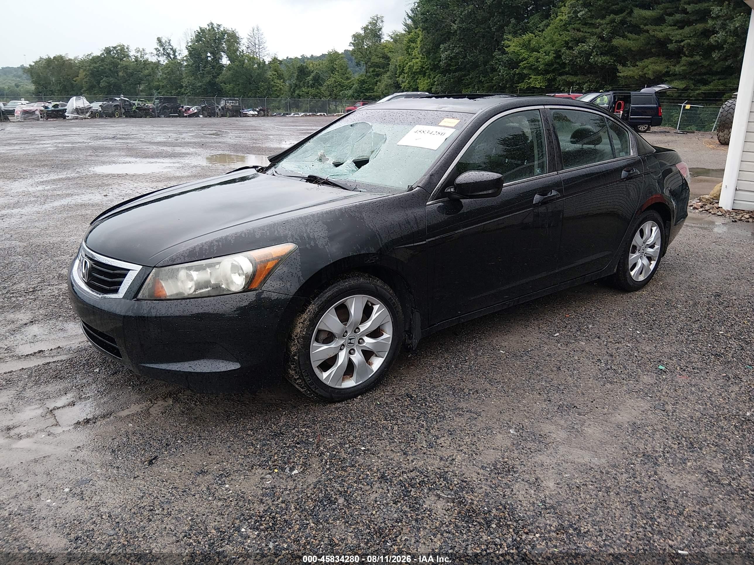 2009 Honda Accord 2.4 Ex-l Black vin: 1HGCP26889A122776