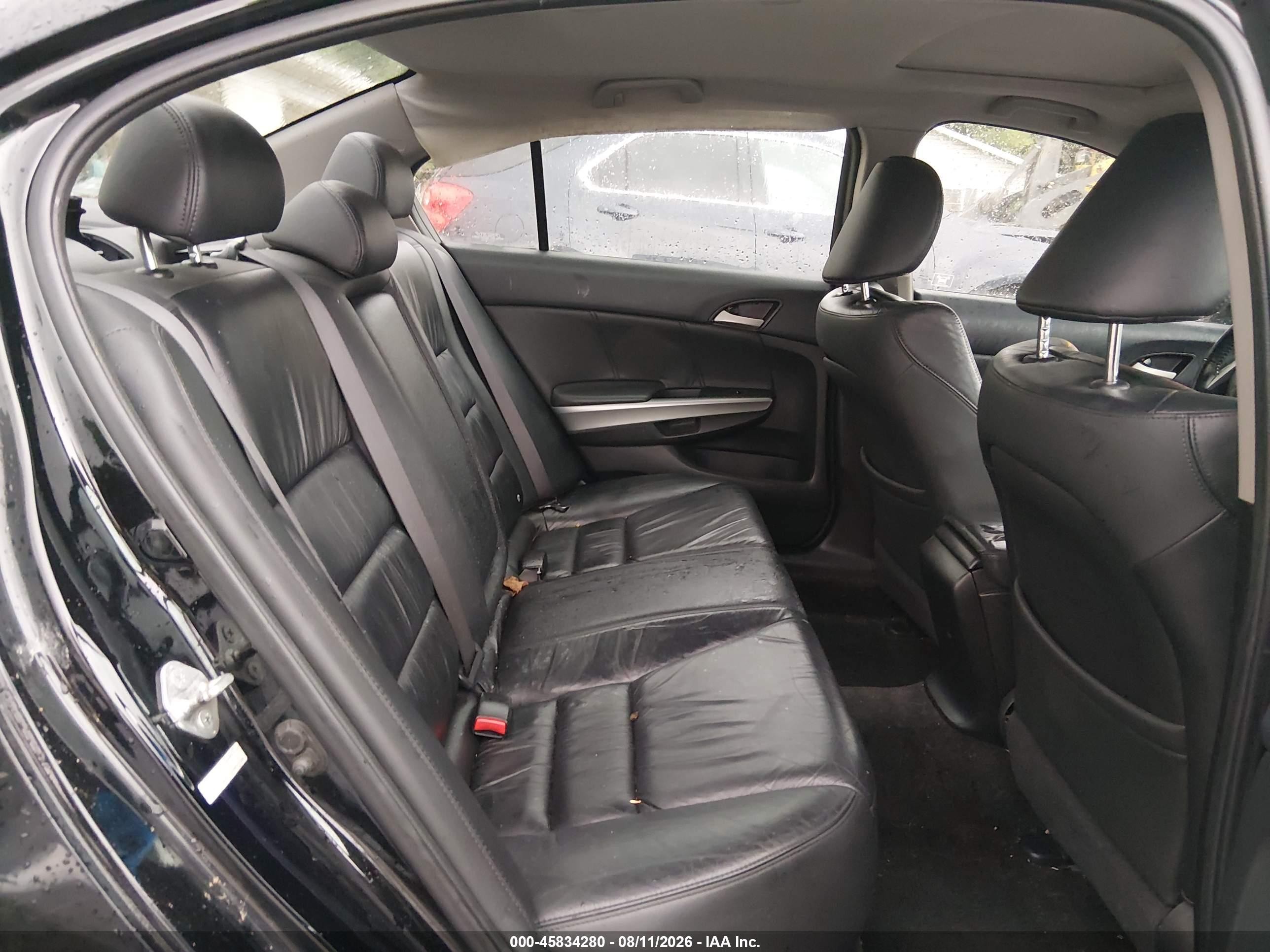 2009 Honda Accord 2.4 Ex-l Black vin: 1HGCP26889A122776