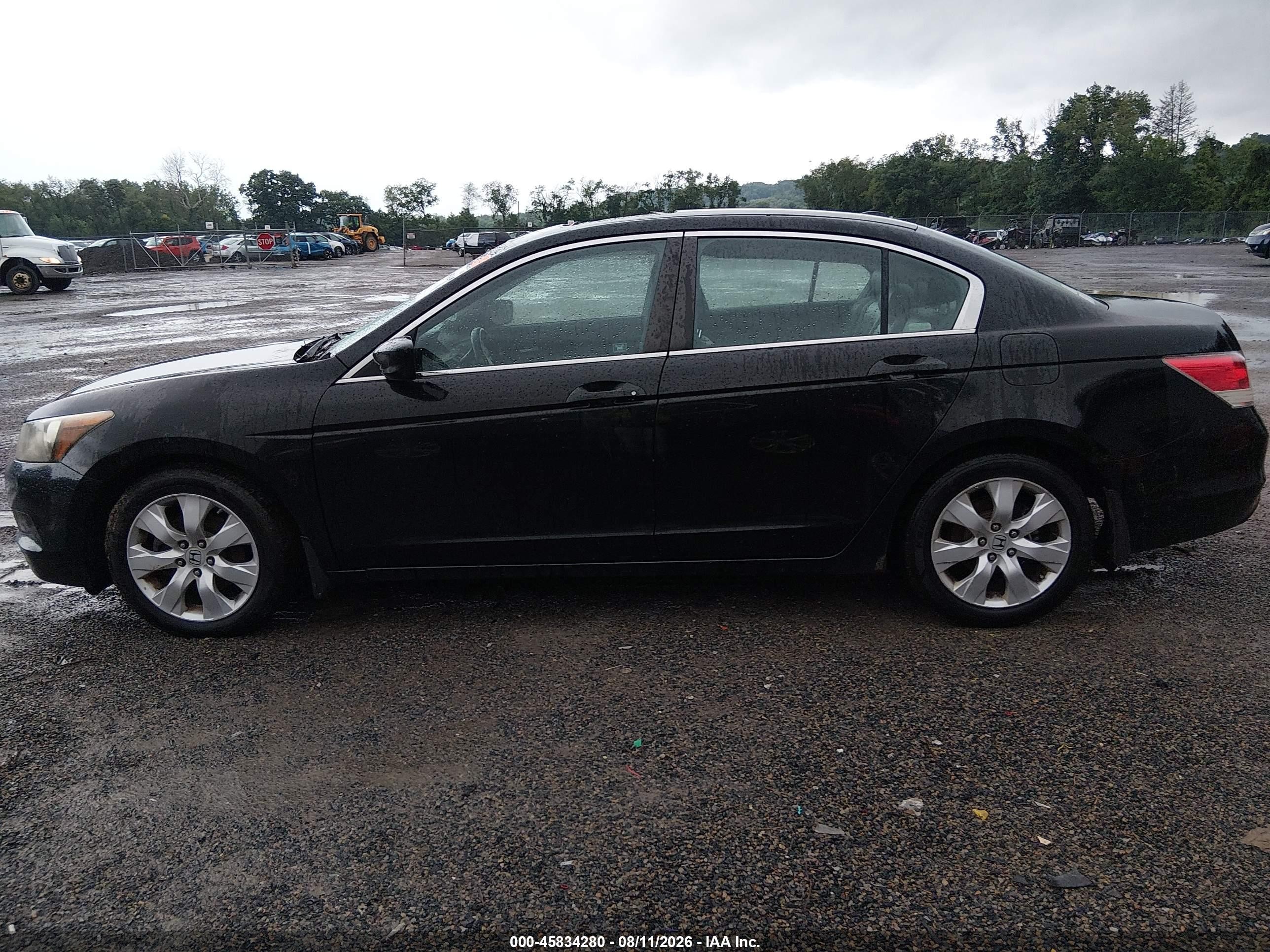 2009 Honda Accord 2.4 Ex-l Black vin: 1HGCP26889A122776