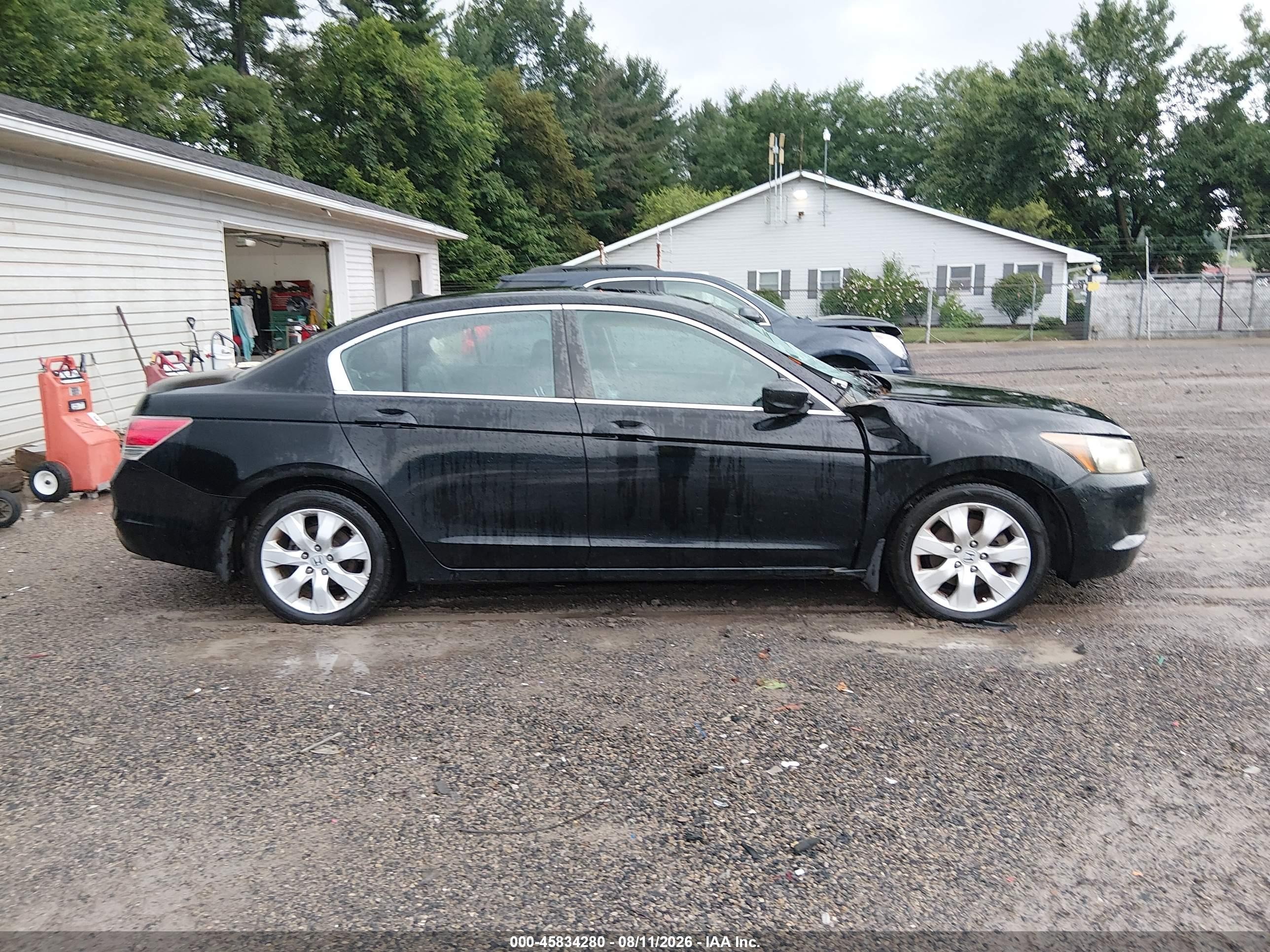 2009 Honda Accord 2.4 Ex-l Black vin: 1HGCP26889A122776