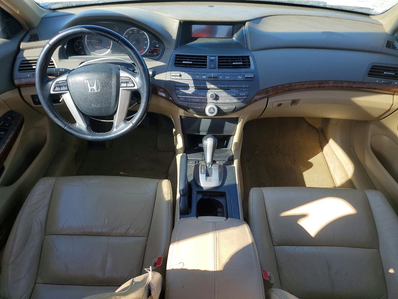 2009 Honda Accord Exl White vin: 1HGCP26889A135186