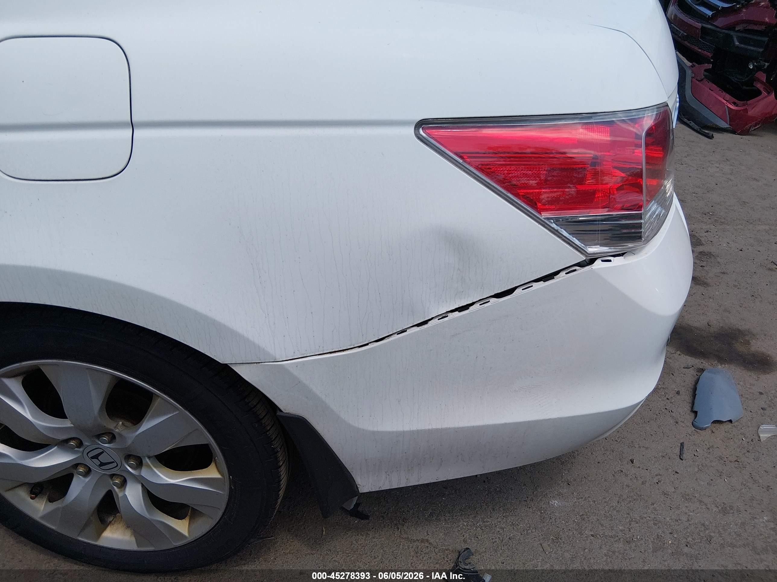 2009 Honda Accord 2.4 Ex-l Белый vin: 1HGCP26889A166051