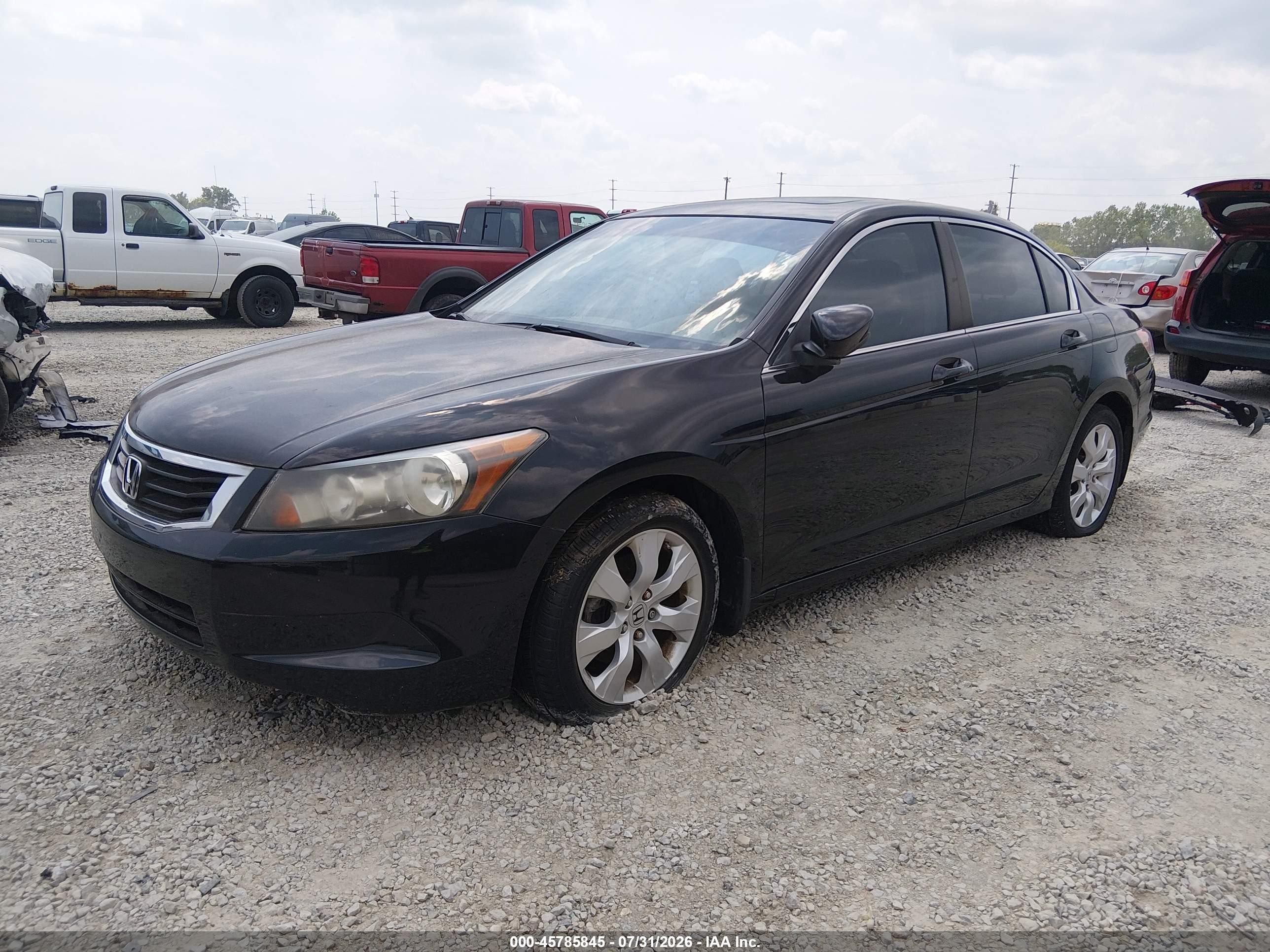 2009 Honda Accord 2.4 Ex-l Black vin: 1HGCP26889A172092