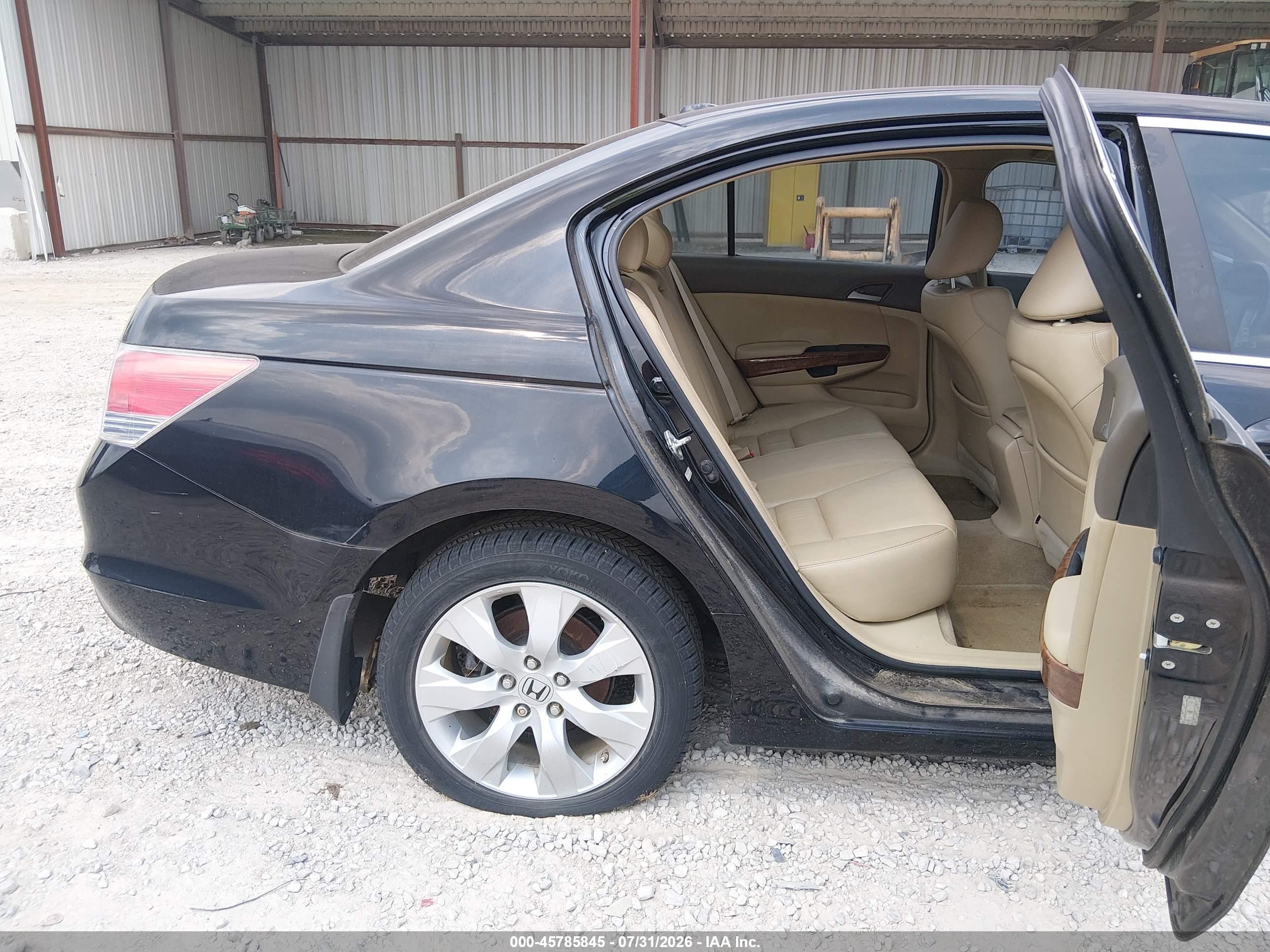 2009 Honda Accord 2.4 Ex-l Black vin: 1HGCP26889A172092