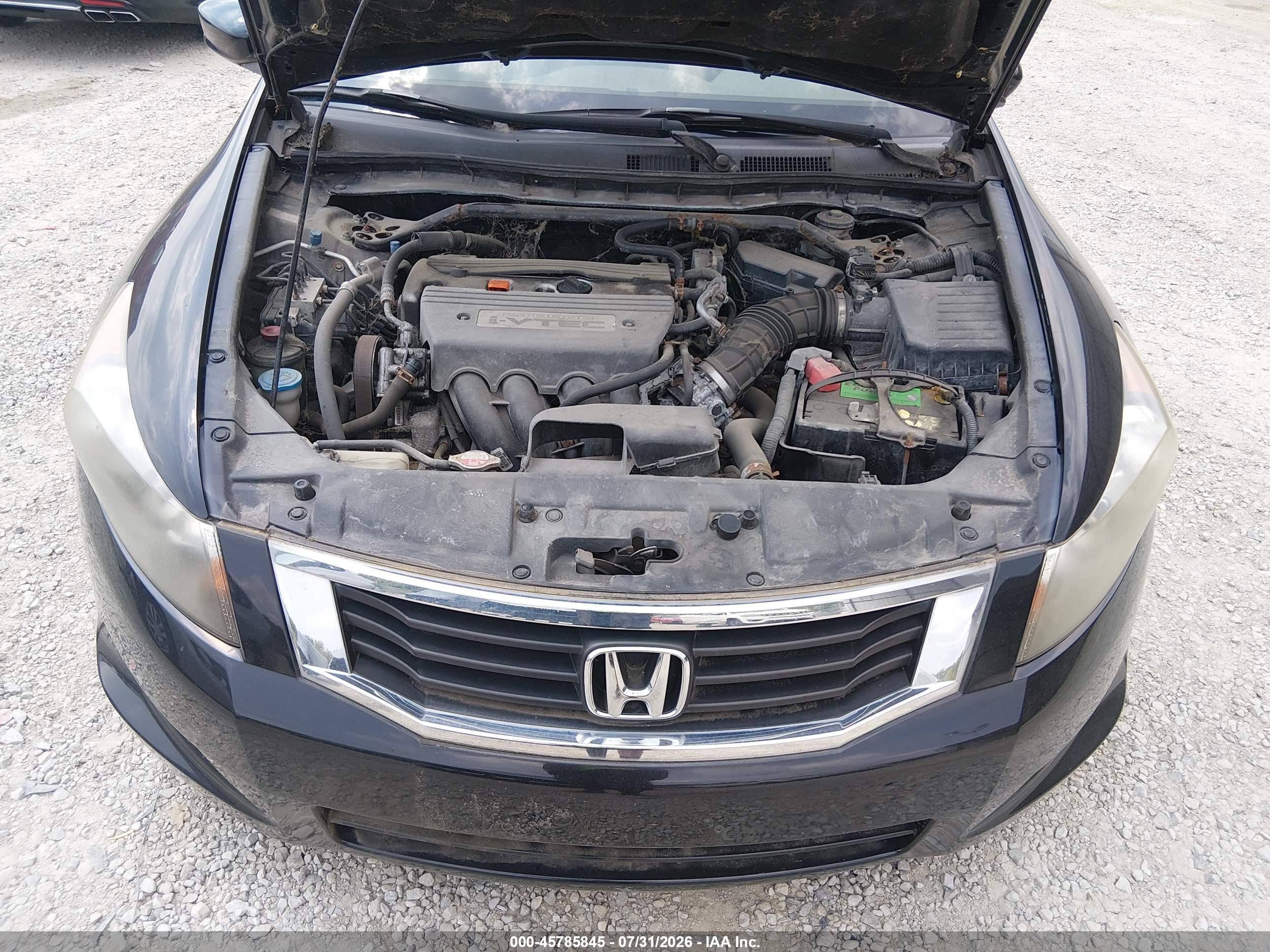 2009 Honda Accord 2.4 Ex-l Black vin: 1HGCP26889A172092