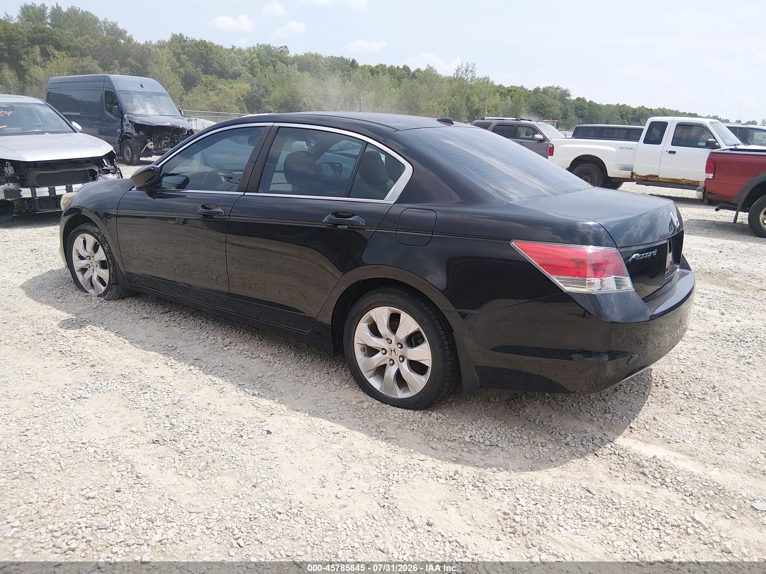 2009 Honda Accord 2.4 Ex-l Black vin: 1HGCP26889A172092