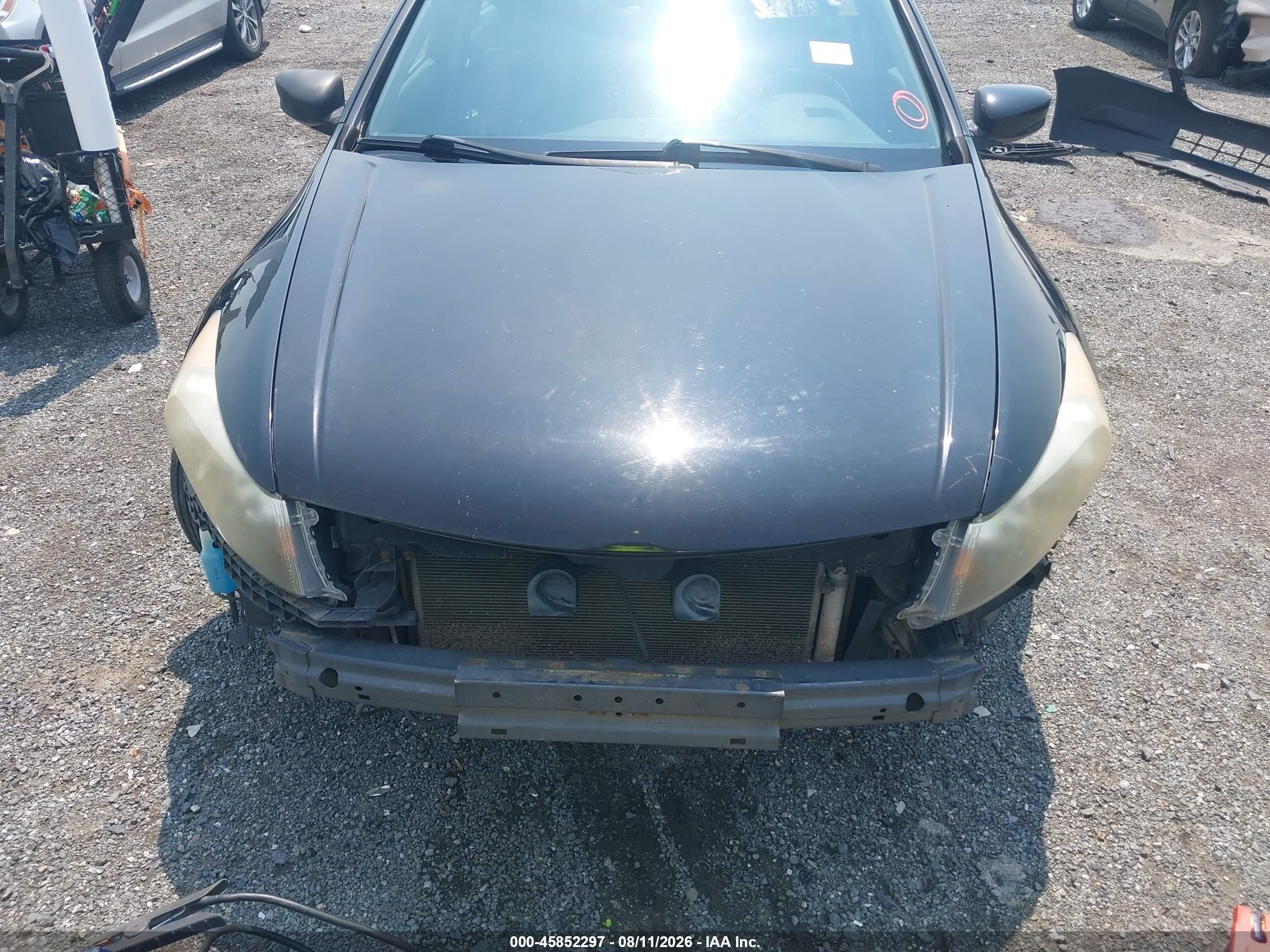 2009 Honda Accord 2.4 Ex-l Black vin: 1HGCP26889A184680