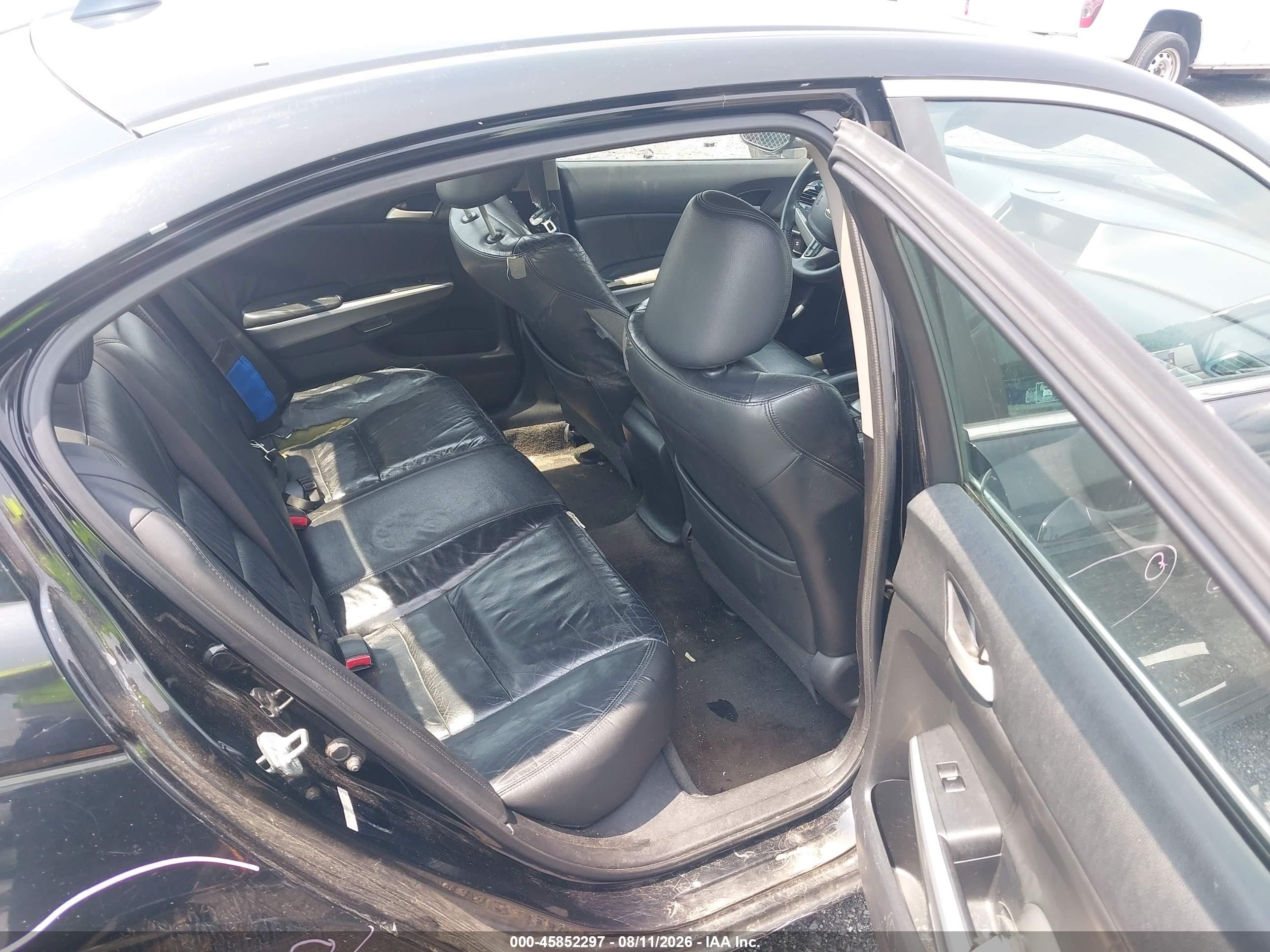 2009 Honda Accord 2.4 Ex-l Black vin: 1HGCP26889A184680