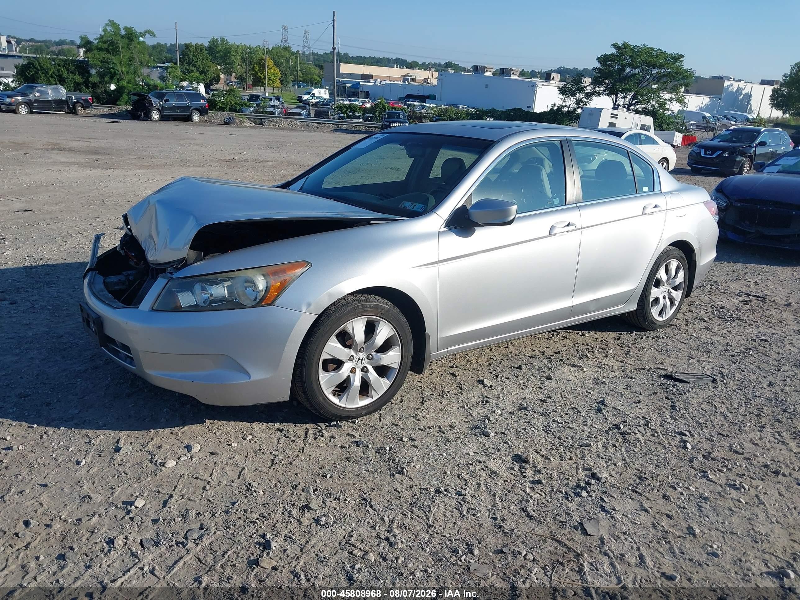 2008 Honda Accord 2.4 Ex-l Silver vin: 1HGCP26898A021504