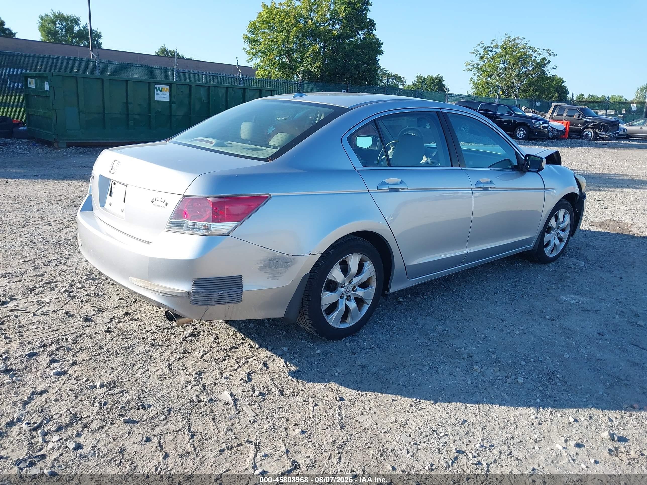 2008 Honda Accord 2.4 Ex-l Silver vin: 1HGCP26898A021504