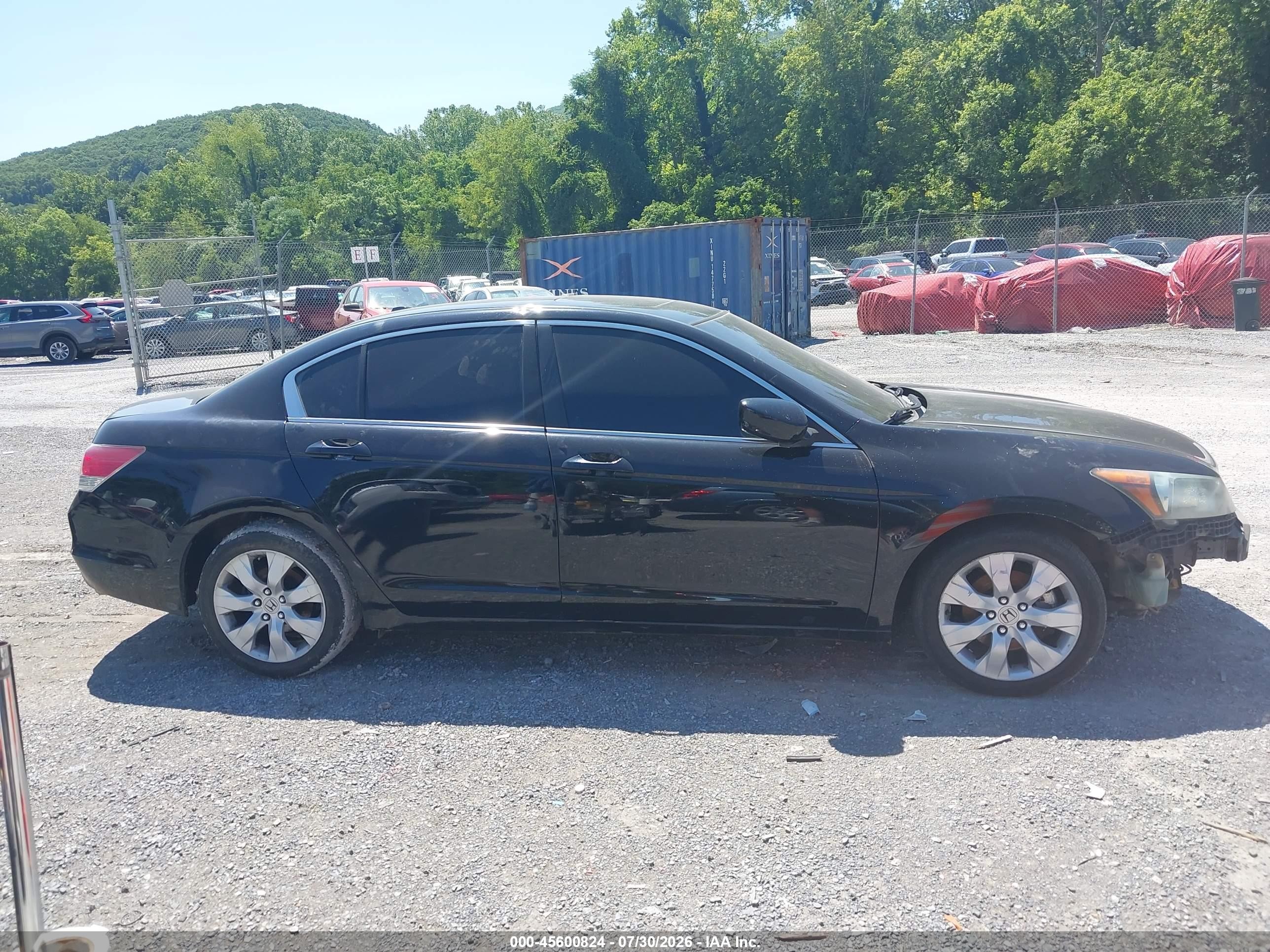 2008 Honda Accord 2.4 Ex-l Black vin: 1HGCP26898A072565