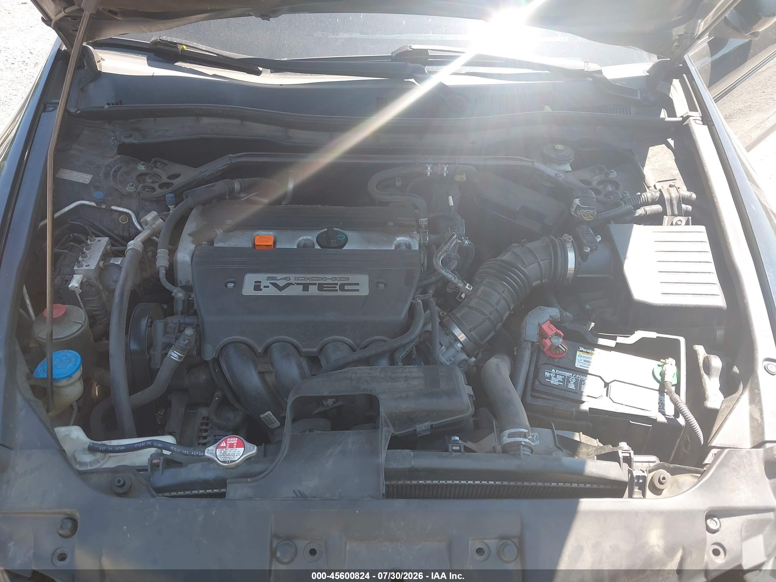 2008 Honda Accord 2.4 Ex-l Black vin: 1HGCP26898A072565