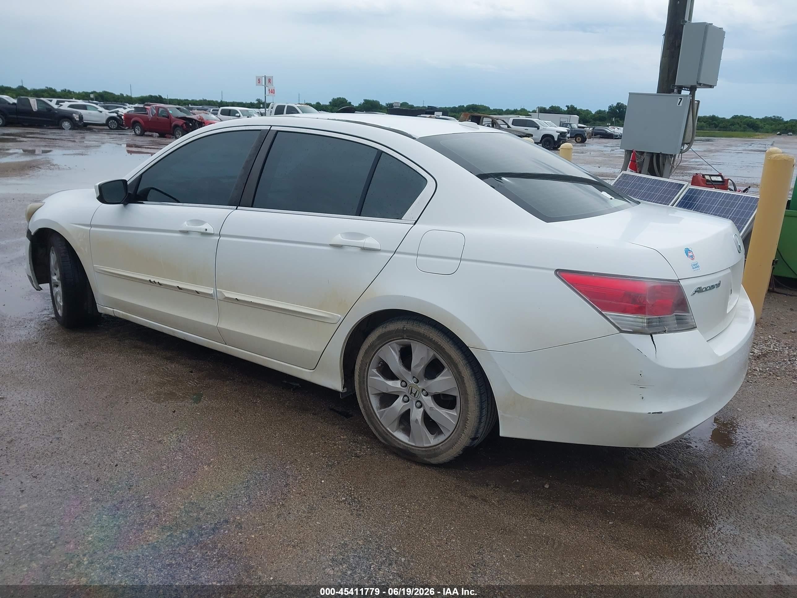 2008 Honda Accord 2.4 Ex-l White vin: 1HGCP26898A117942