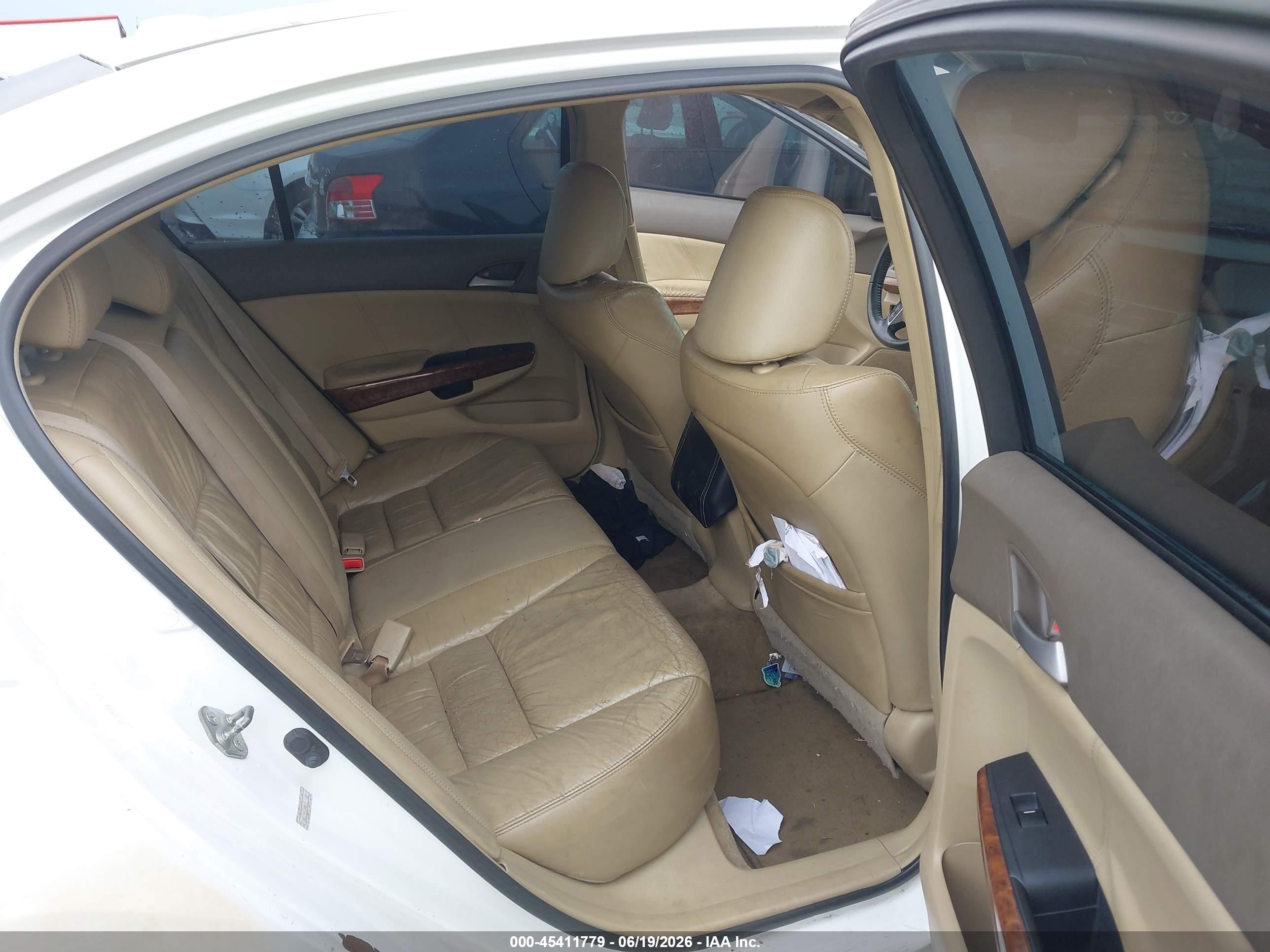 2008 Honda Accord 2.4 Ex-l White vin: 1HGCP26898A117942