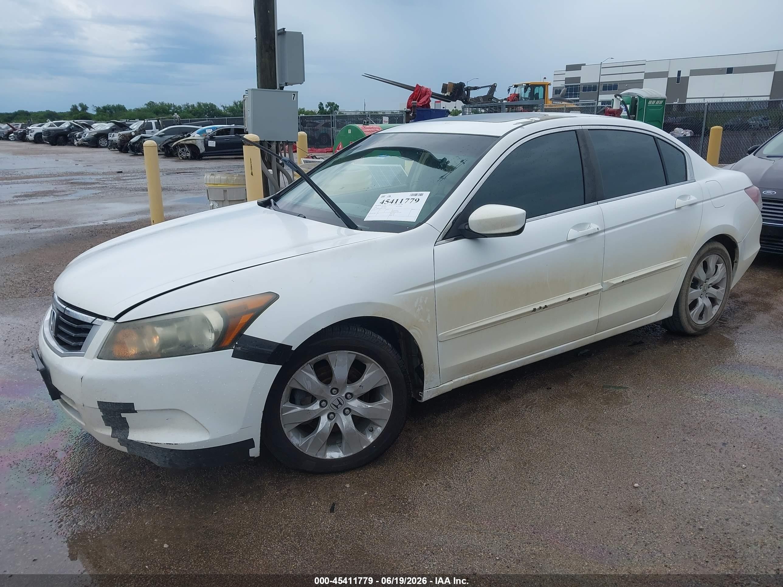 2008 Honda Accord 2.4 Ex-l White vin: 1HGCP26898A117942