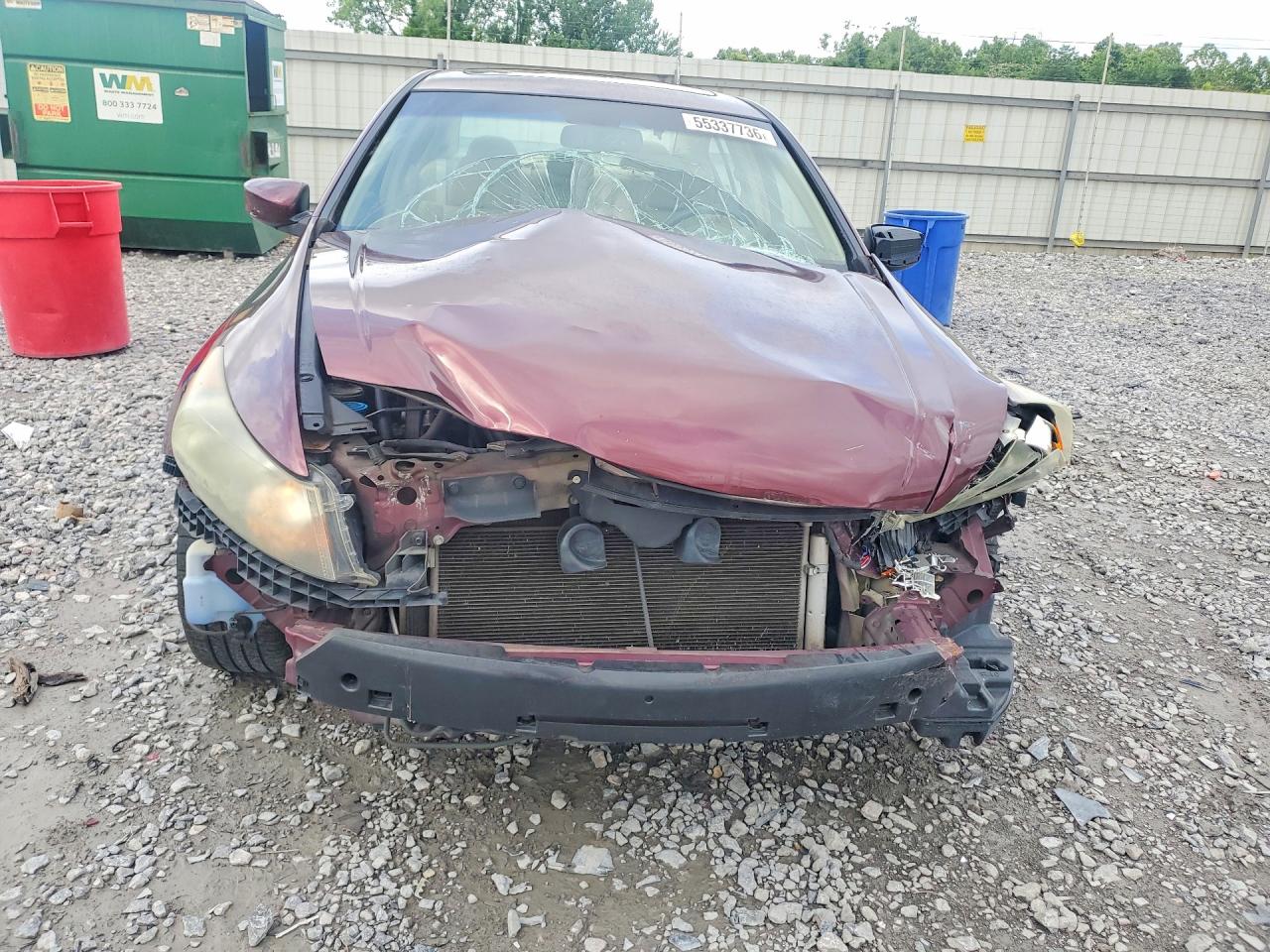 2008 Honda Accord Ex L Burgundy vin: 1HGCP26898A119061