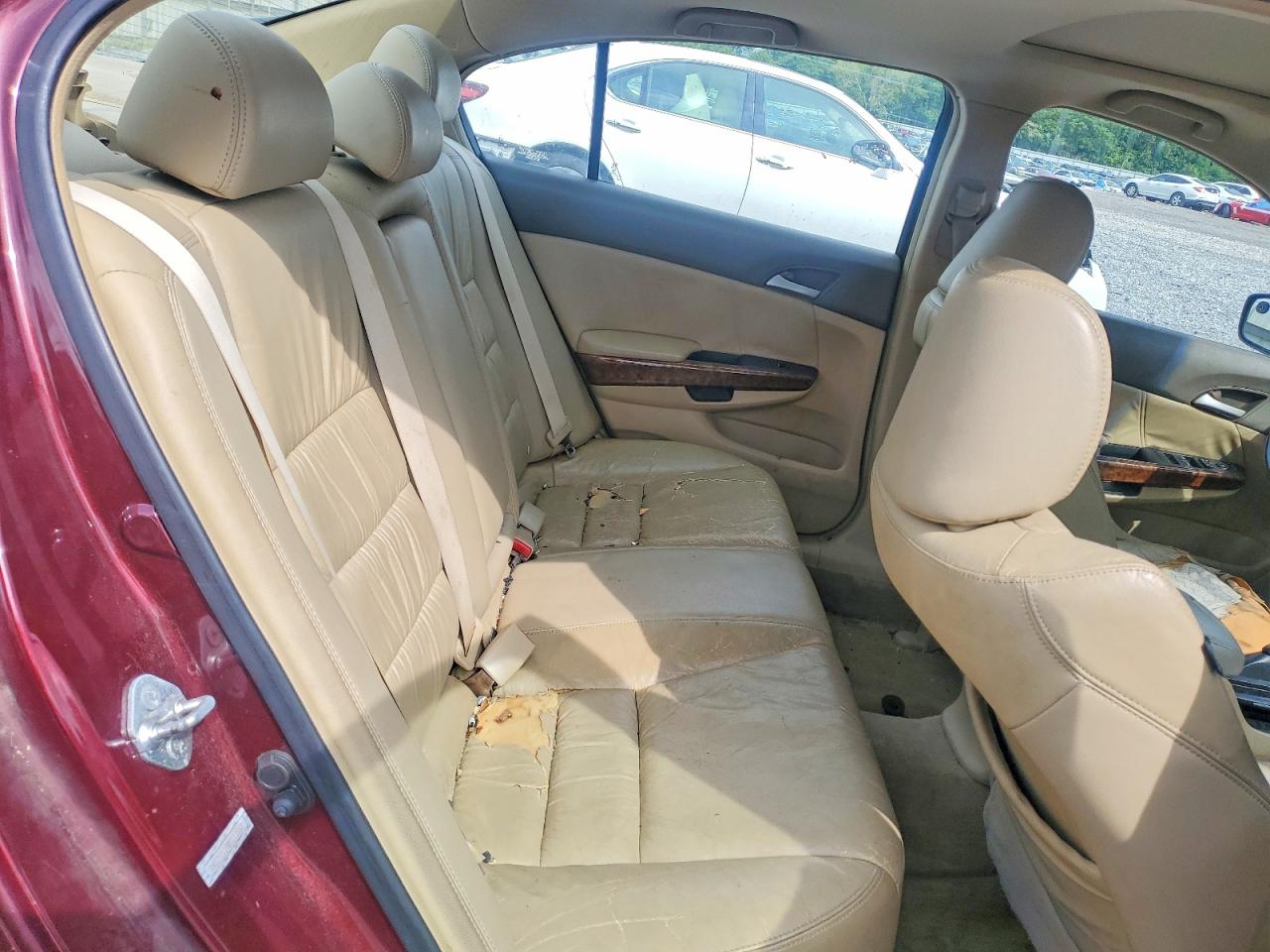 2008 Honda Accord Ex L Burgundy vin: 1HGCP26898A119061