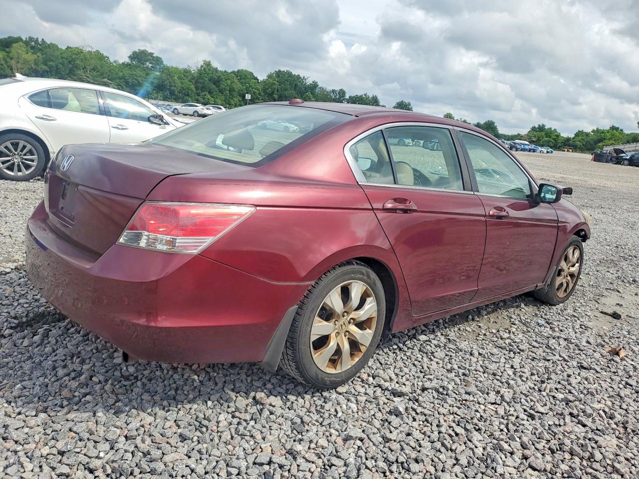 2008 Honda Accord Ex L Burgundy vin: 1HGCP26898A119061