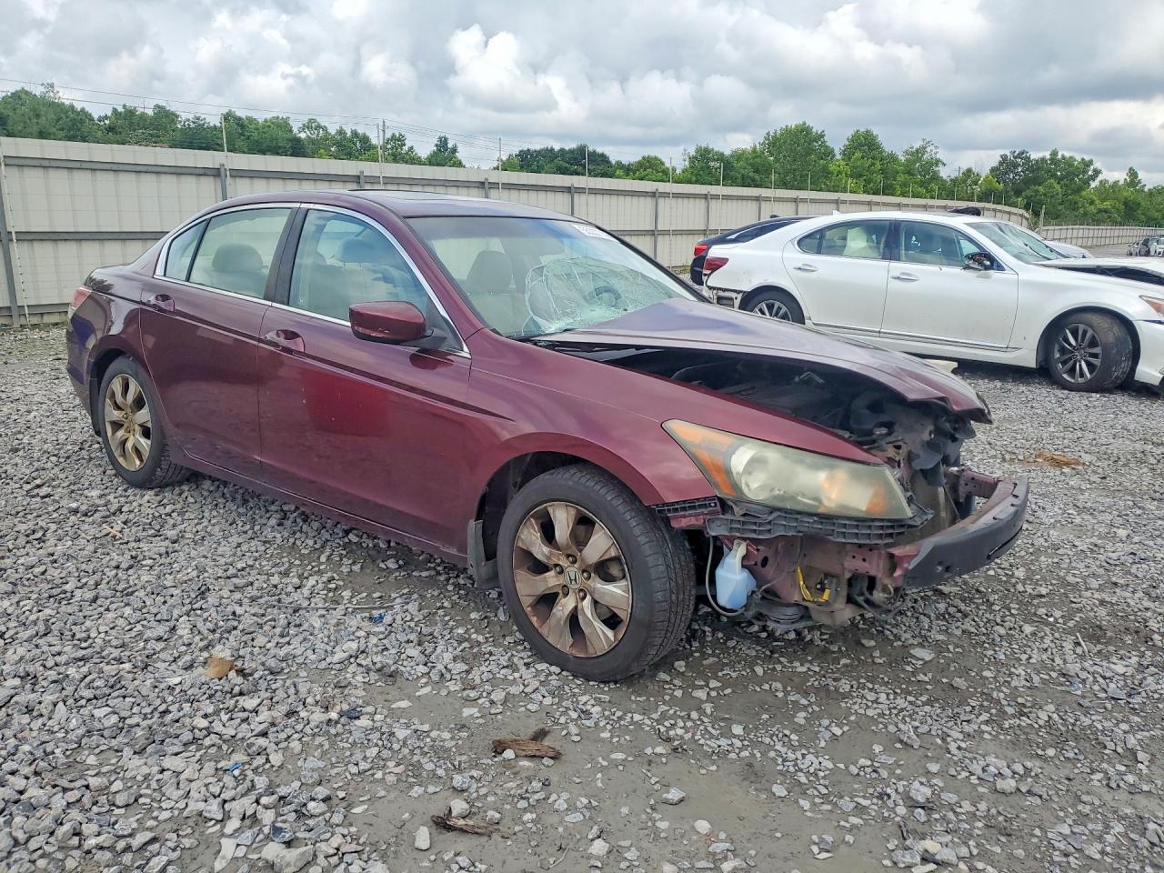 2008 Honda Accord Ex L Burgundy vin: 1HGCP26898A119061