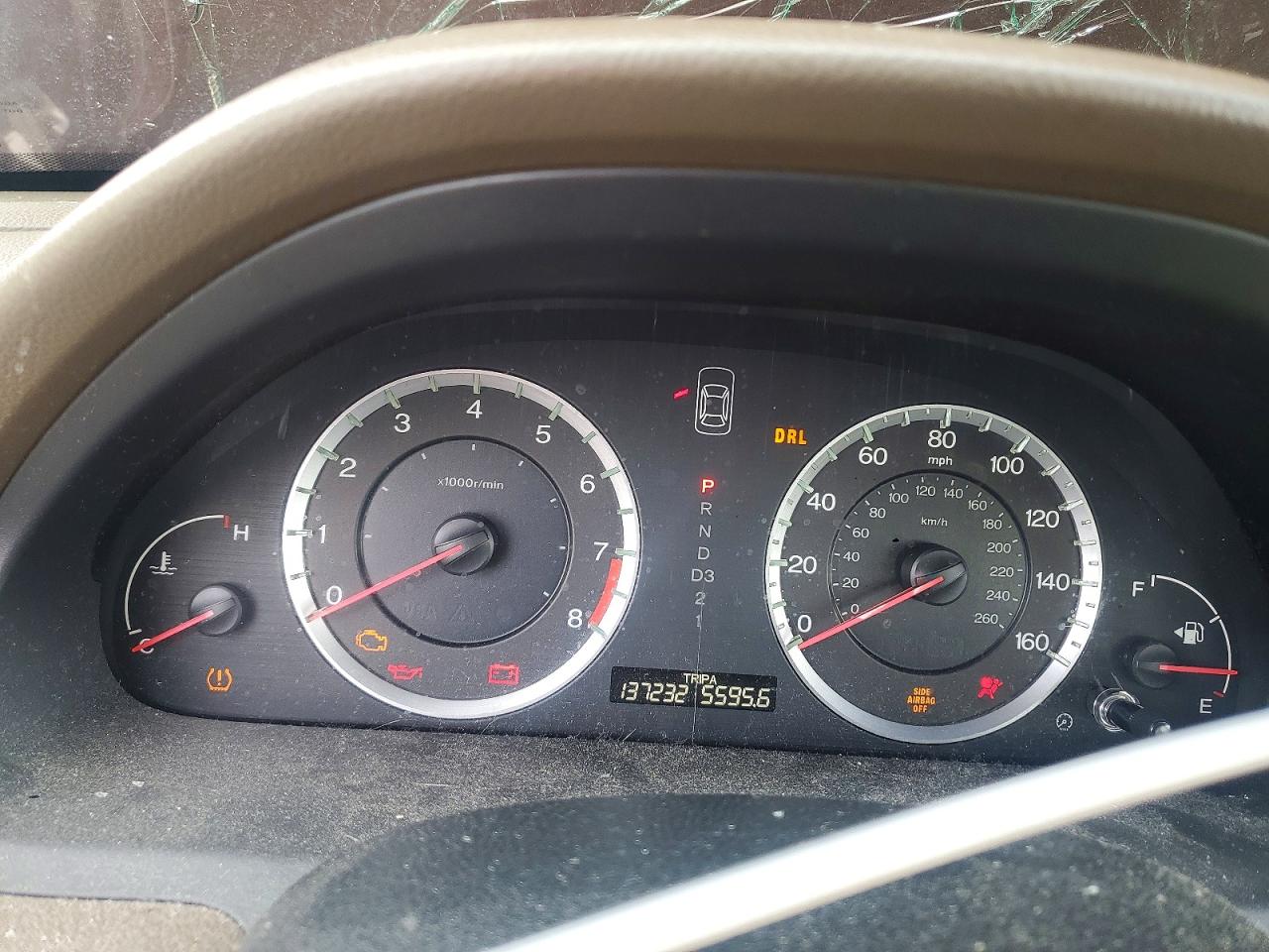 2008 Honda Accord Ex L Burgundy vin: 1HGCP26898A119061