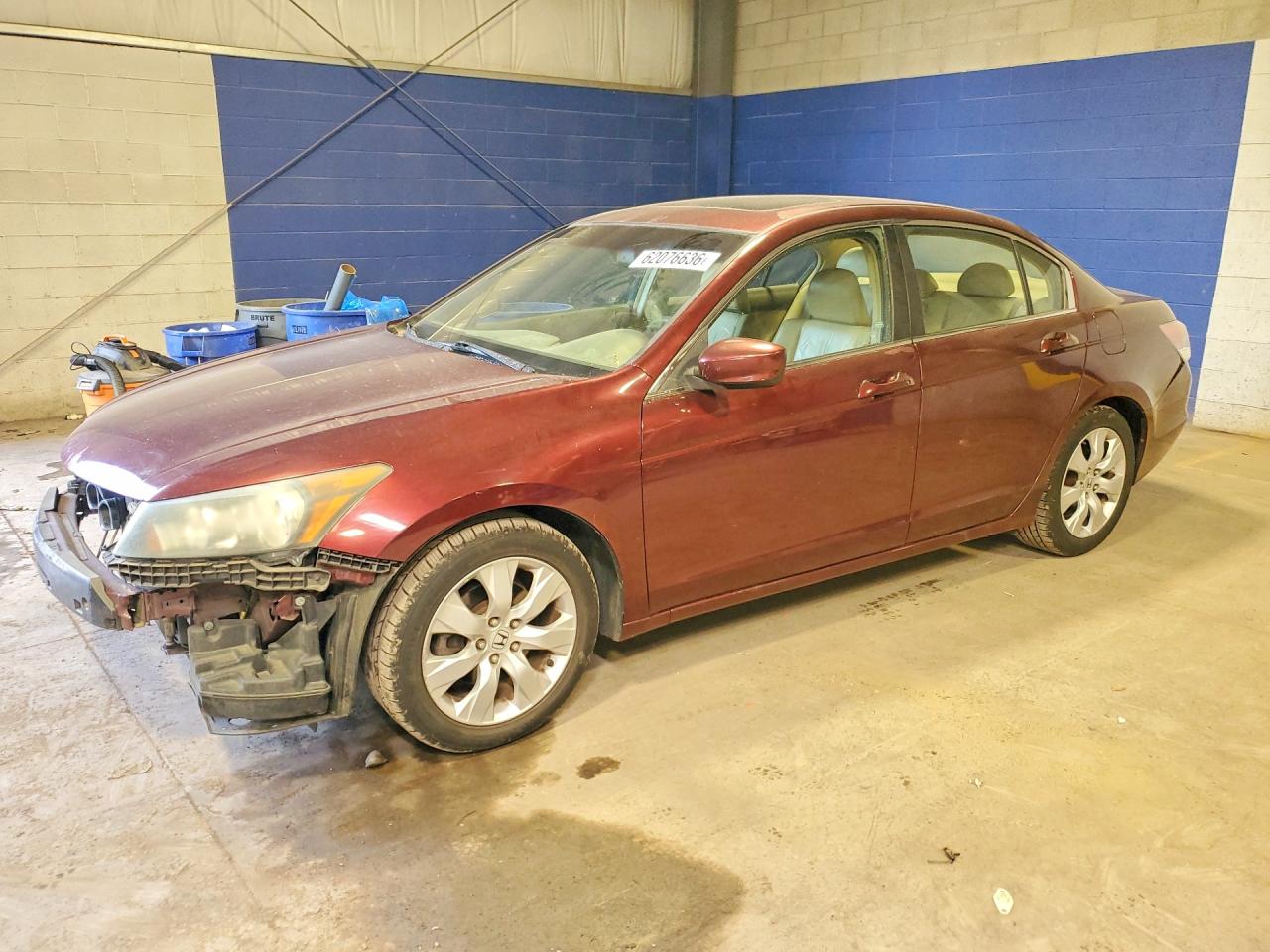 2008 Honda Accord Exl Burgundy vin: 1HGCP26898A120937
