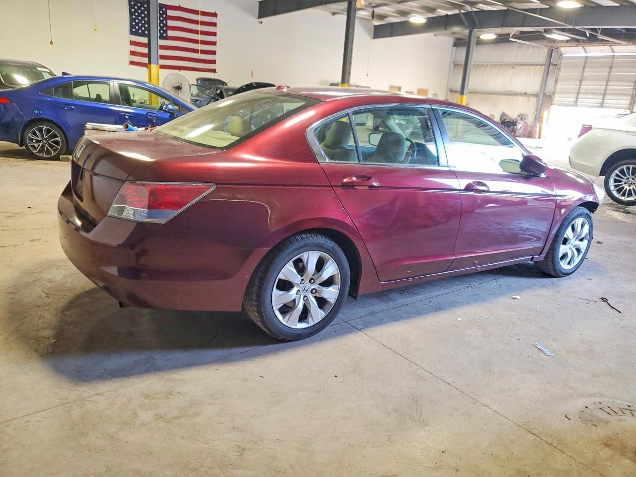 2008 Honda Accord Exl Бордовый vin: 1HGCP26898A120937