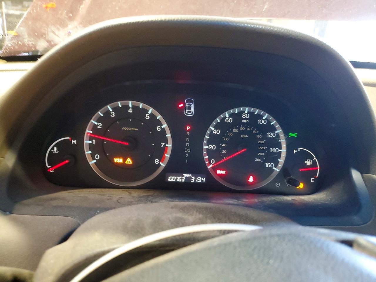 2008 Honda Accord Exl Бордовый vin: 1HGCP26898A120937