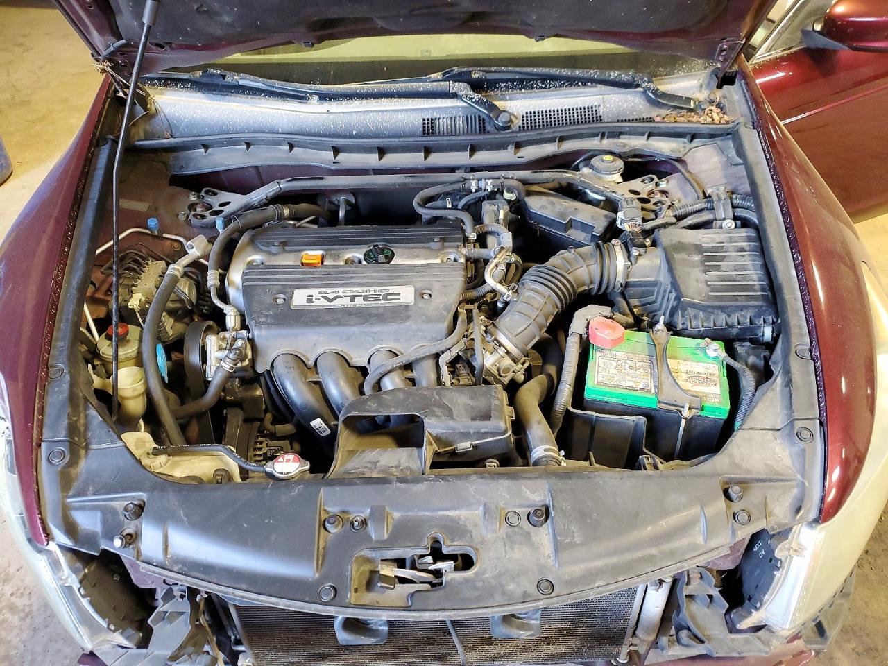 2008 Honda Accord Exl Бордовый vin: 1HGCP26898A120937