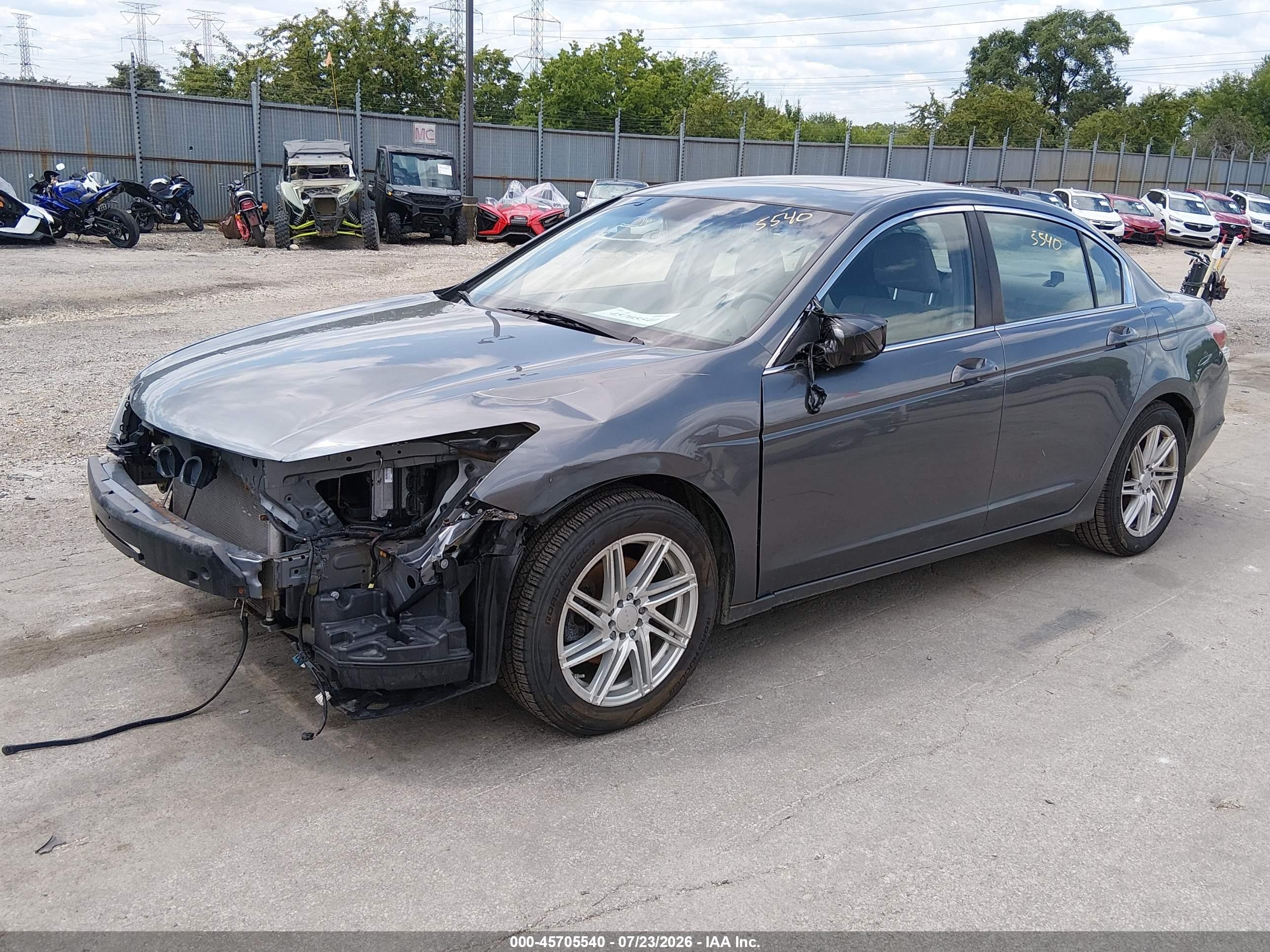 2008 Honda Accord 2.4 Ex-l Серый vin: 1HGCP26898A150956