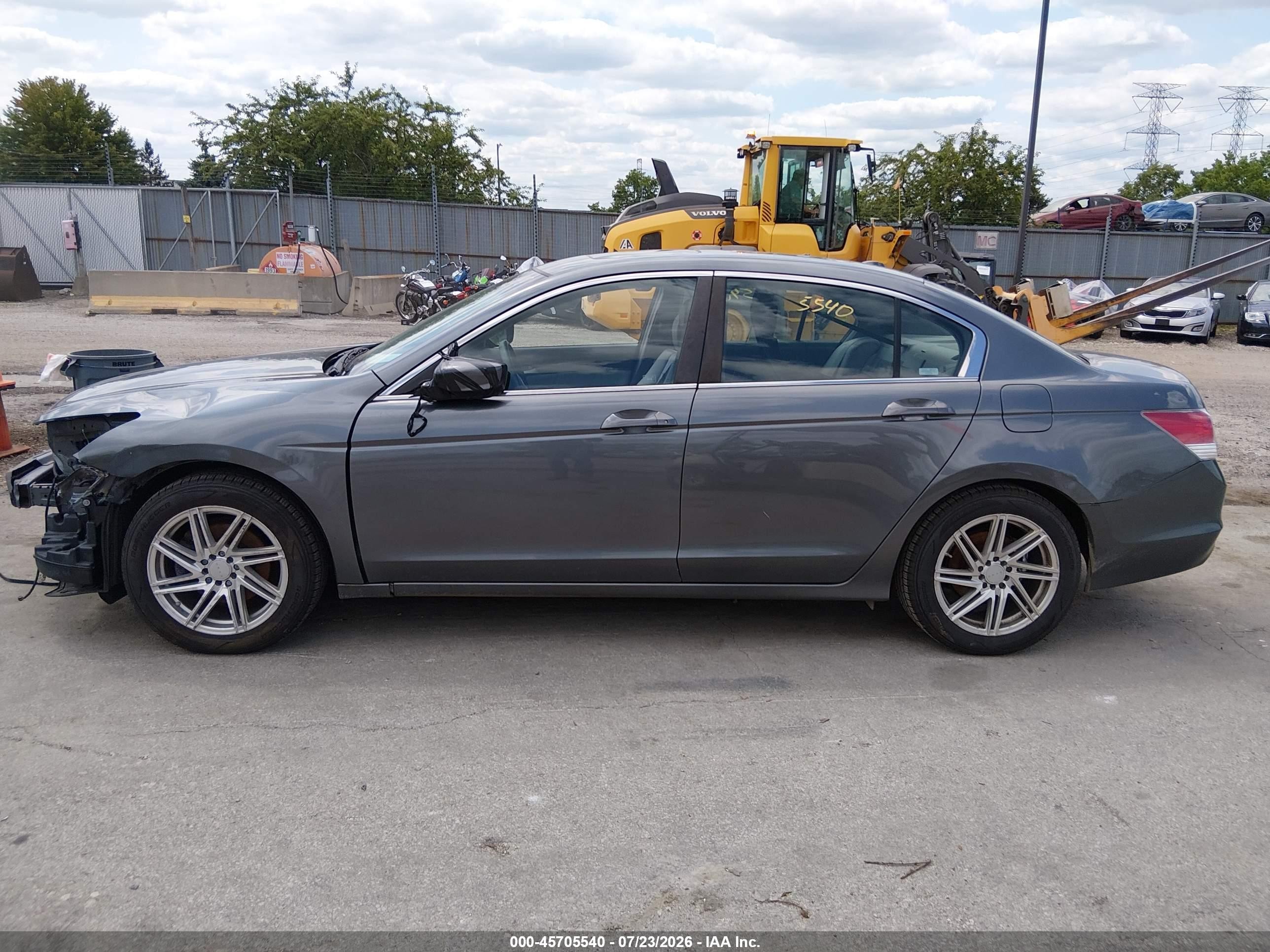 2008 Honda Accord 2.4 Ex-l Серый vin: 1HGCP26898A150956