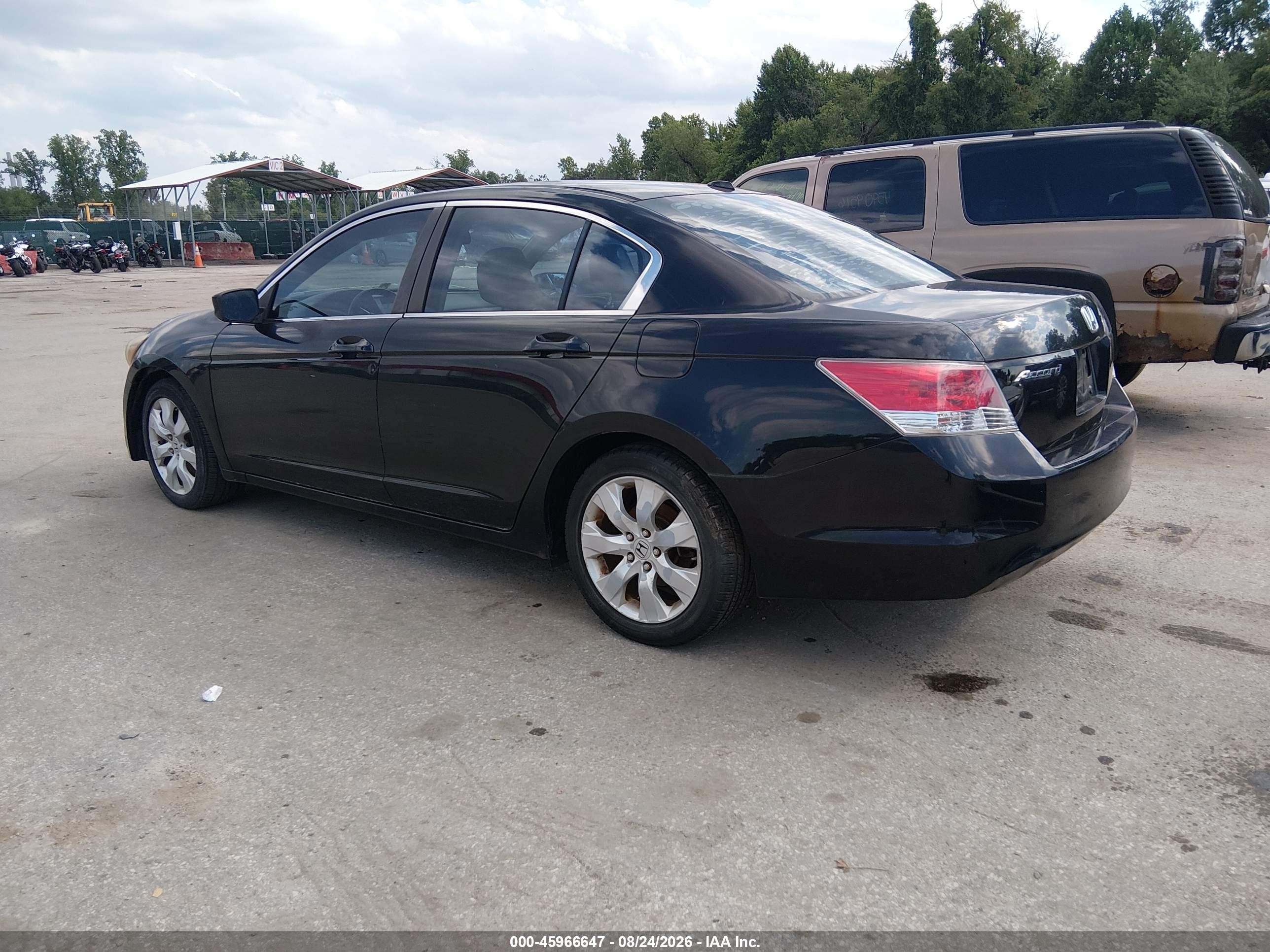 2008 Honda Accord 2.4 Ex-l Black vin: 1HGCP26898A156823