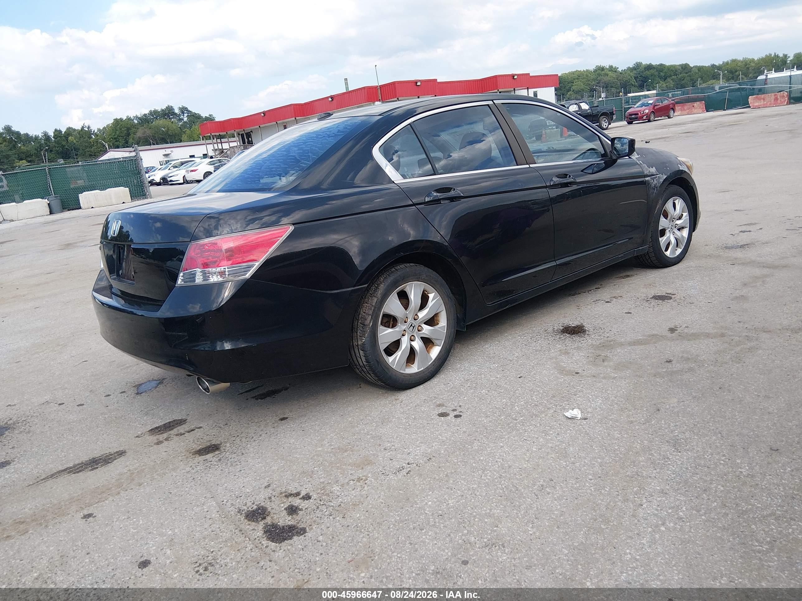 2008 Honda Accord 2.4 Ex-l Black vin: 1HGCP26898A156823