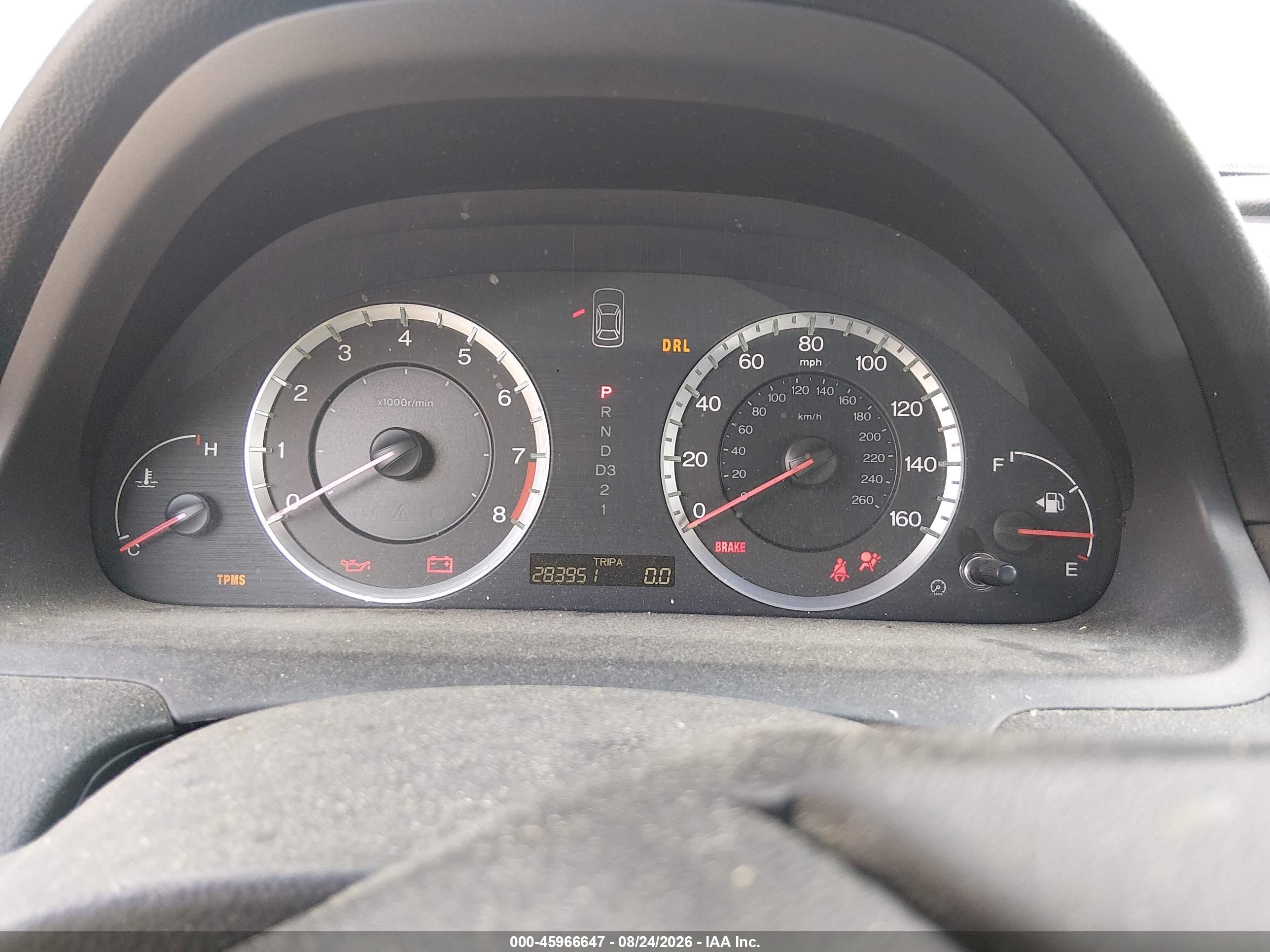 2008 Honda Accord 2.4 Ex-l Black vin: 1HGCP26898A156823