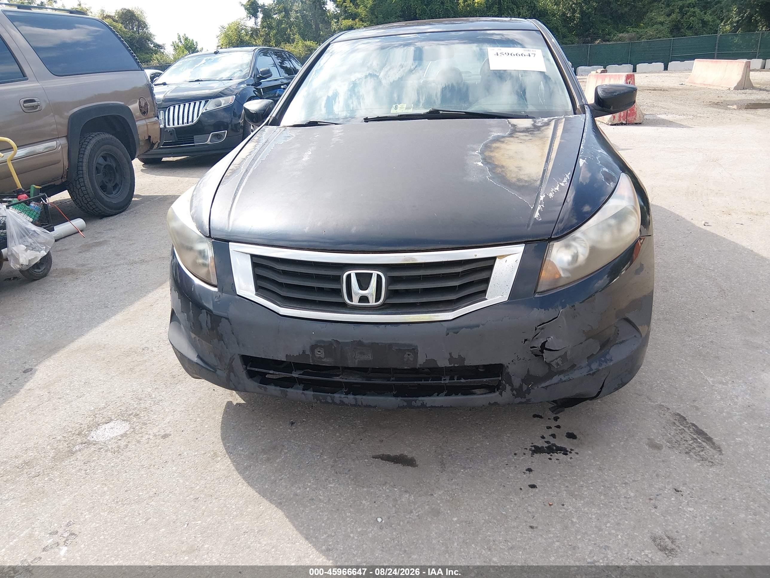 2008 Honda Accord 2.4 Ex-l Black vin: 1HGCP26898A156823