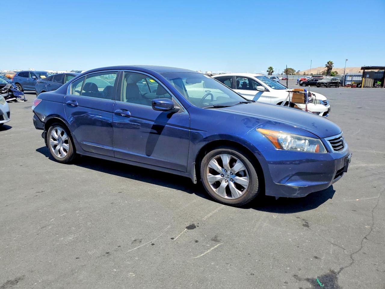 2008 Honda Accord Exl Blue vin: 1HGCP26898A165506