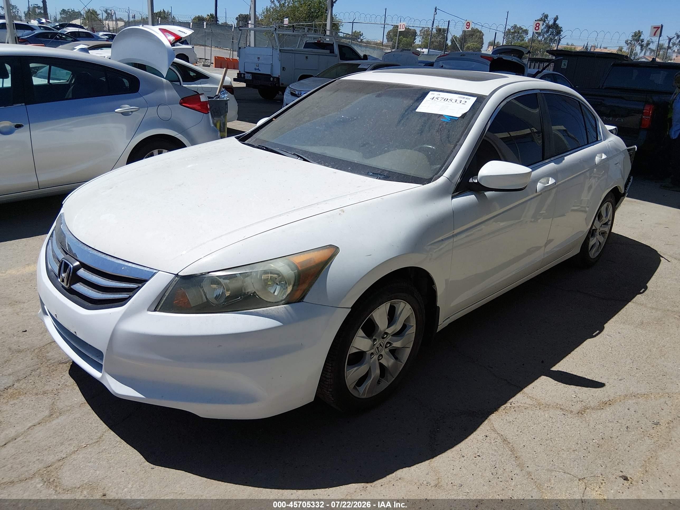 2009 Honda Accord 2.4 Ex-l Белый vin: 1HGCP26899A008284
