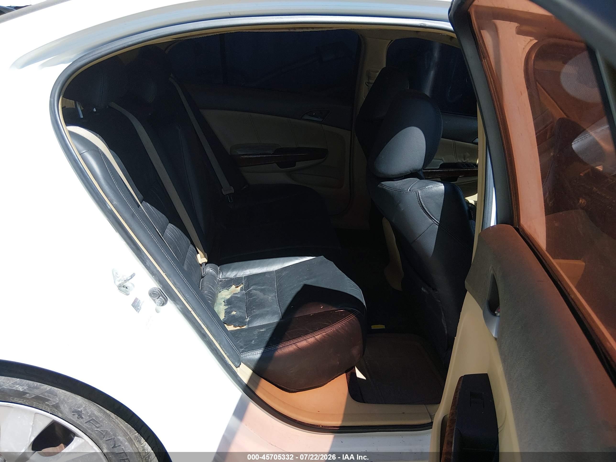 2009 Honda Accord 2.4 Ex-l Белый vin: 1HGCP26899A008284
