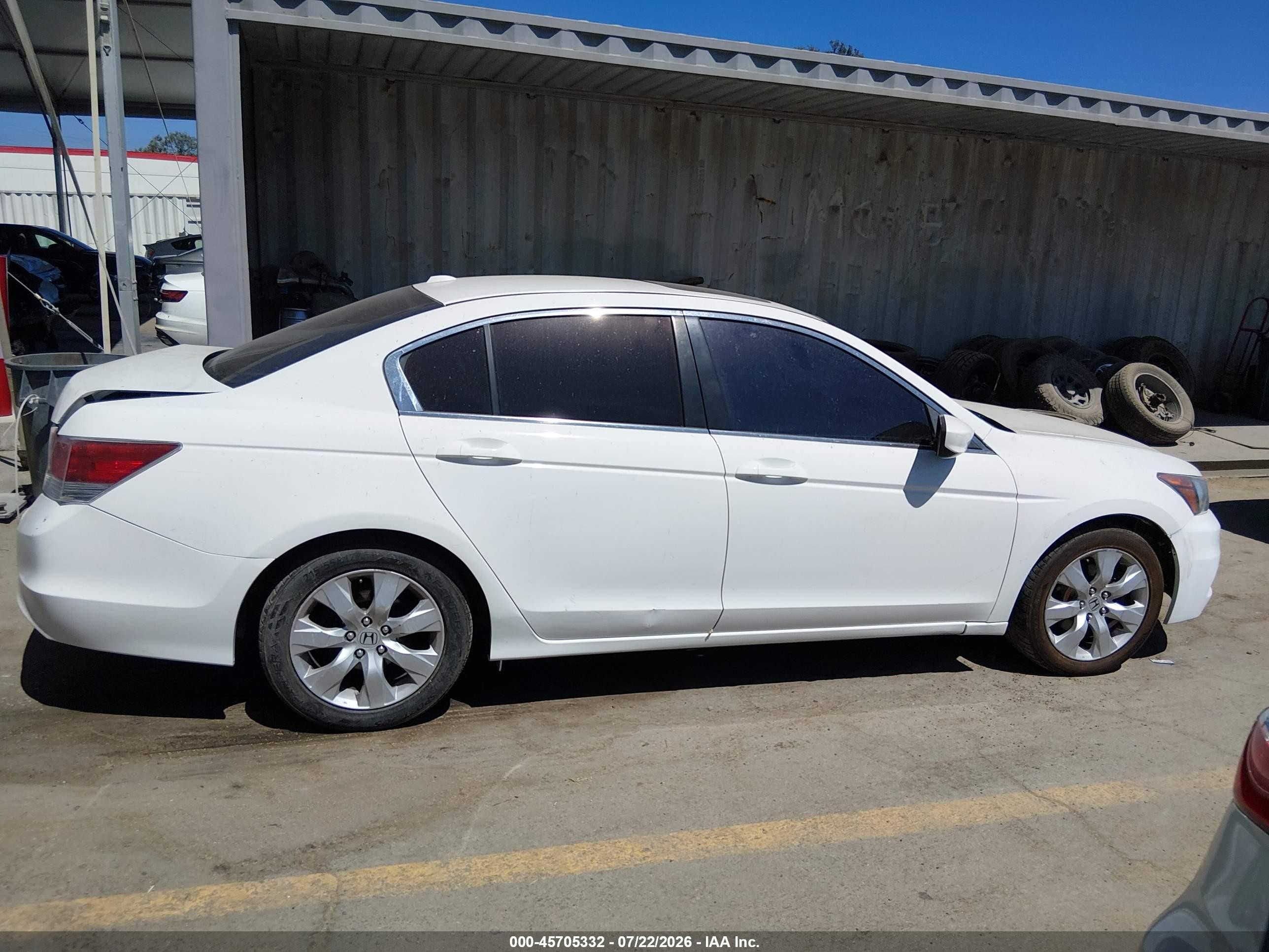 2009 Honda Accord 2.4 Ex-l Белый vin: 1HGCP26899A008284