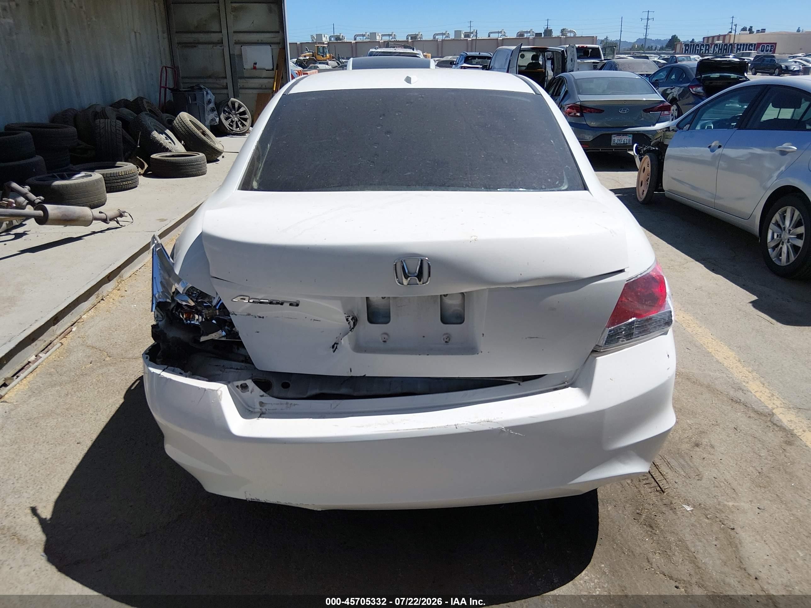 2009 Honda Accord 2.4 Ex-l Белый vin: 1HGCP26899A008284