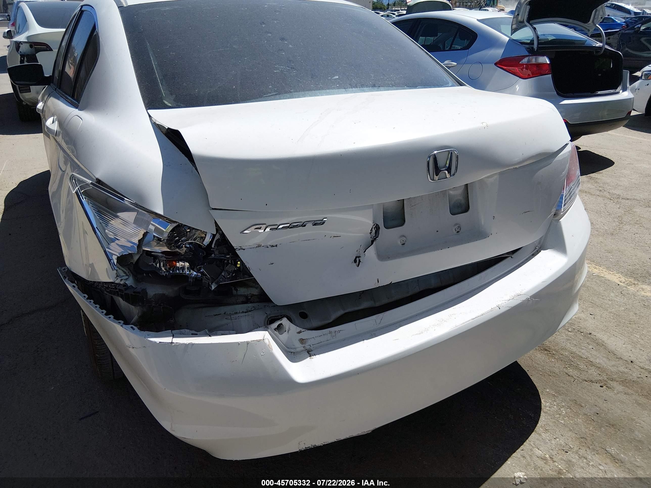 2009 Honda Accord 2.4 Ex-l Белый vin: 1HGCP26899A008284