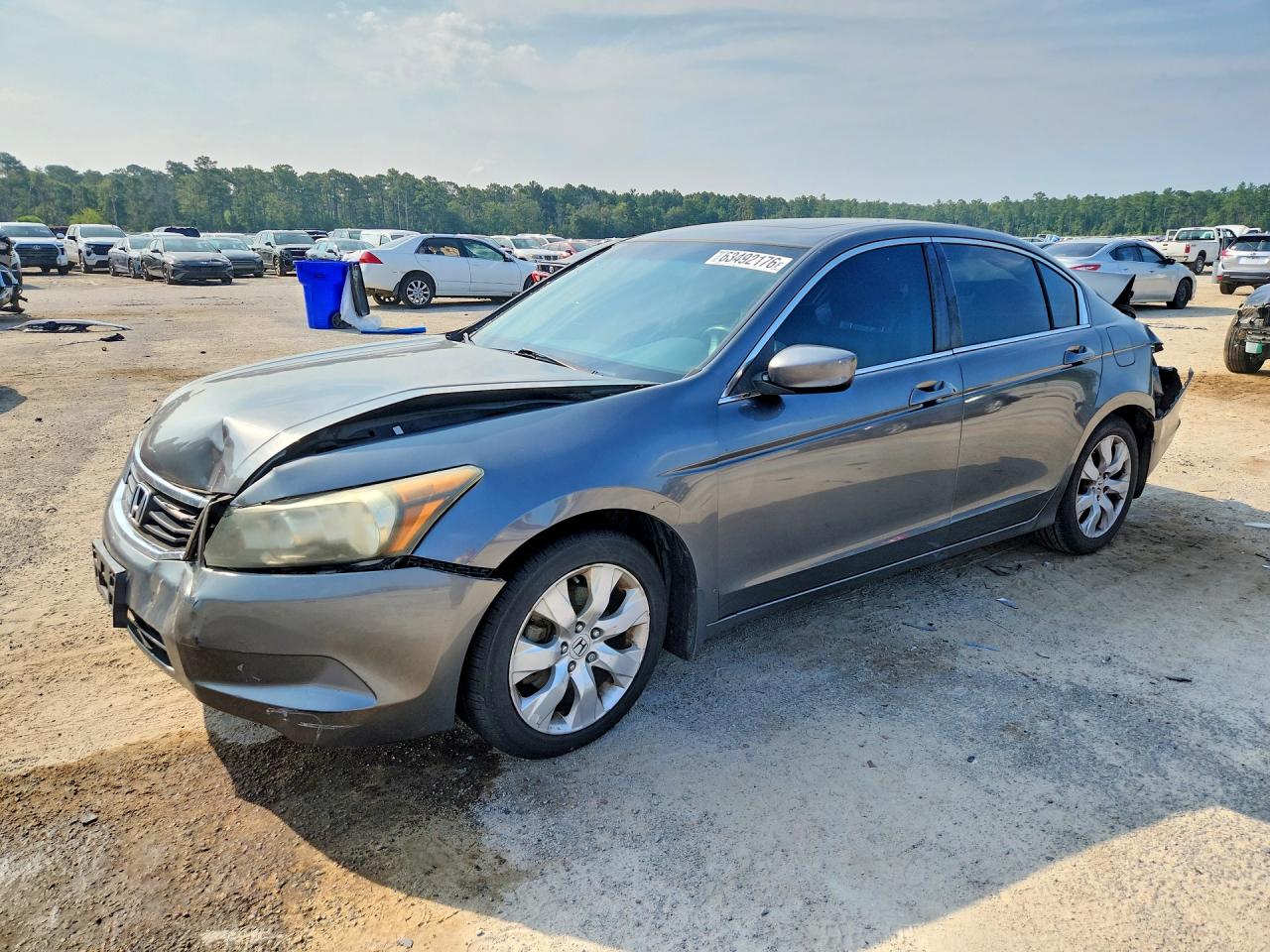 2009 Honda Accord Exl Серый vin: 1HGCP26899A036571