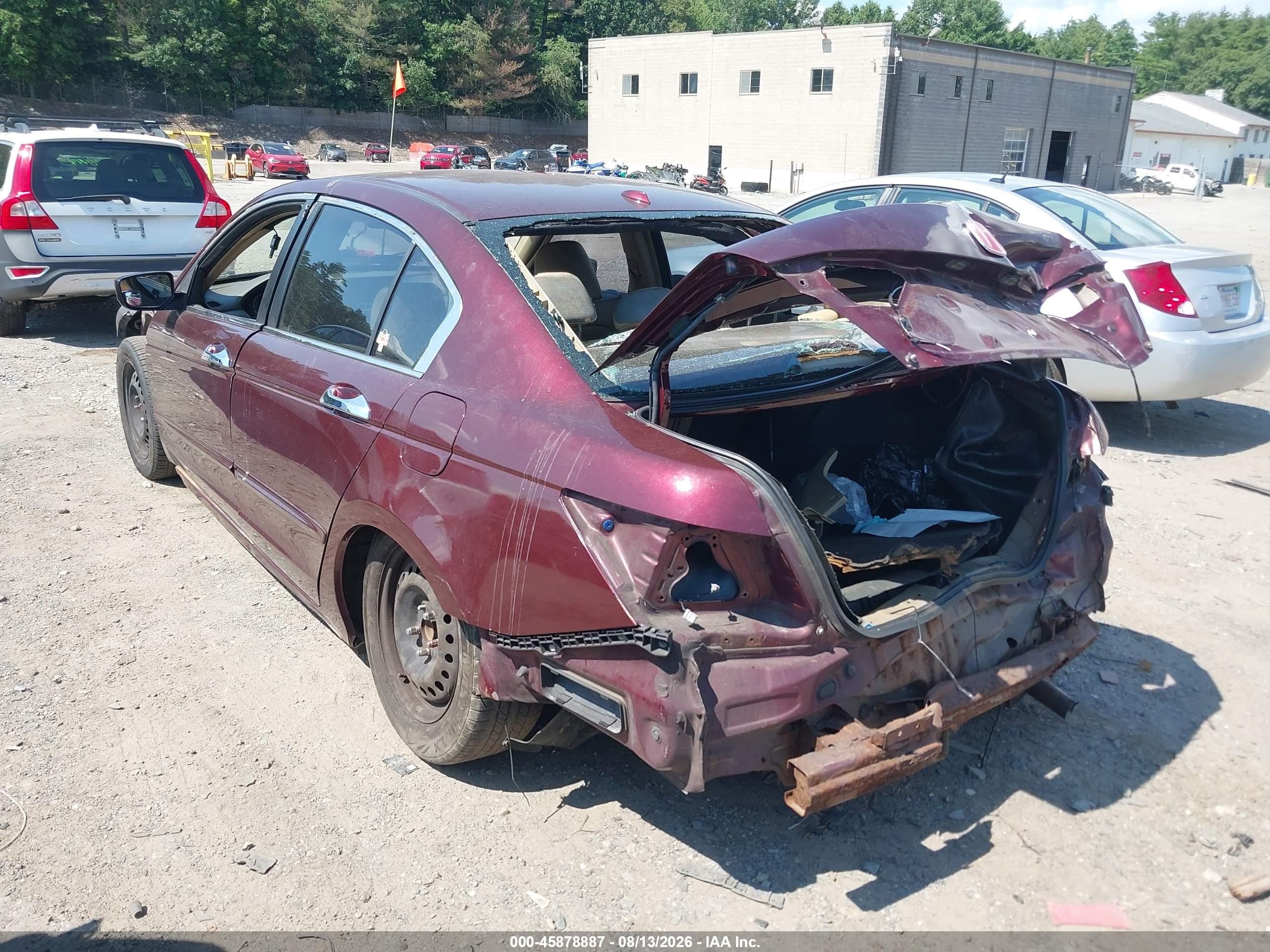2009 Honda Accord 2.4 Ex-l Red vin: 1HGCP26899A073846